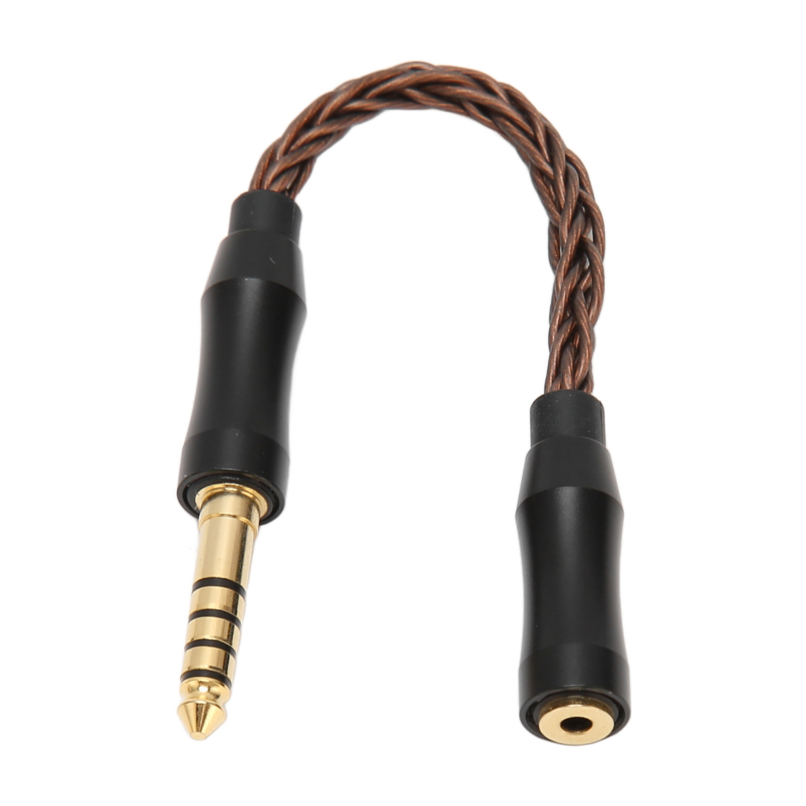 Audio-adapterkabel Aus Monokristallinem Kupfer, 2,5-mm-klinkenbuchse Auf 4,4-mm-klinkenstecker, Für Kopfhörer Und Lautsprecher, 14 Cm / 5,5 Zoll, Bronze