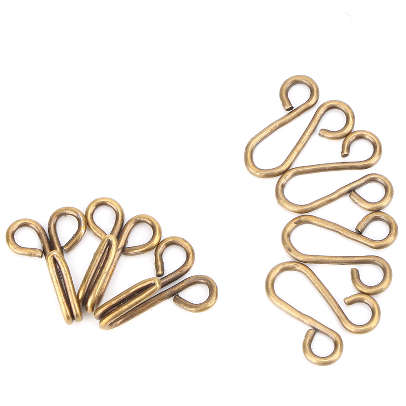 Set Mit 10 Hakenverschlüssen Für Pelzmäntel Und Unterwäsche (bronze)