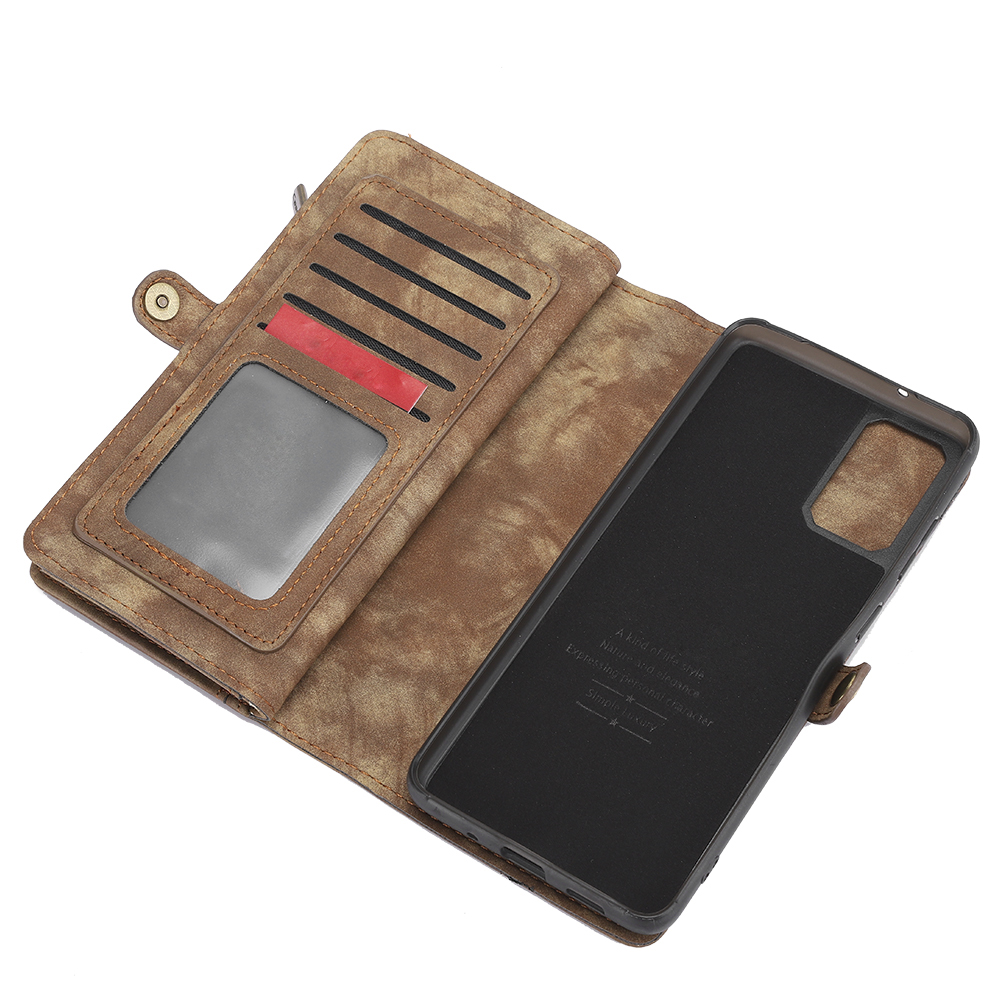 Stoßfeste Schutzhülle Aus Leder Für Samsung S20/s20+/s20 Ultra, Dunkelbraun.