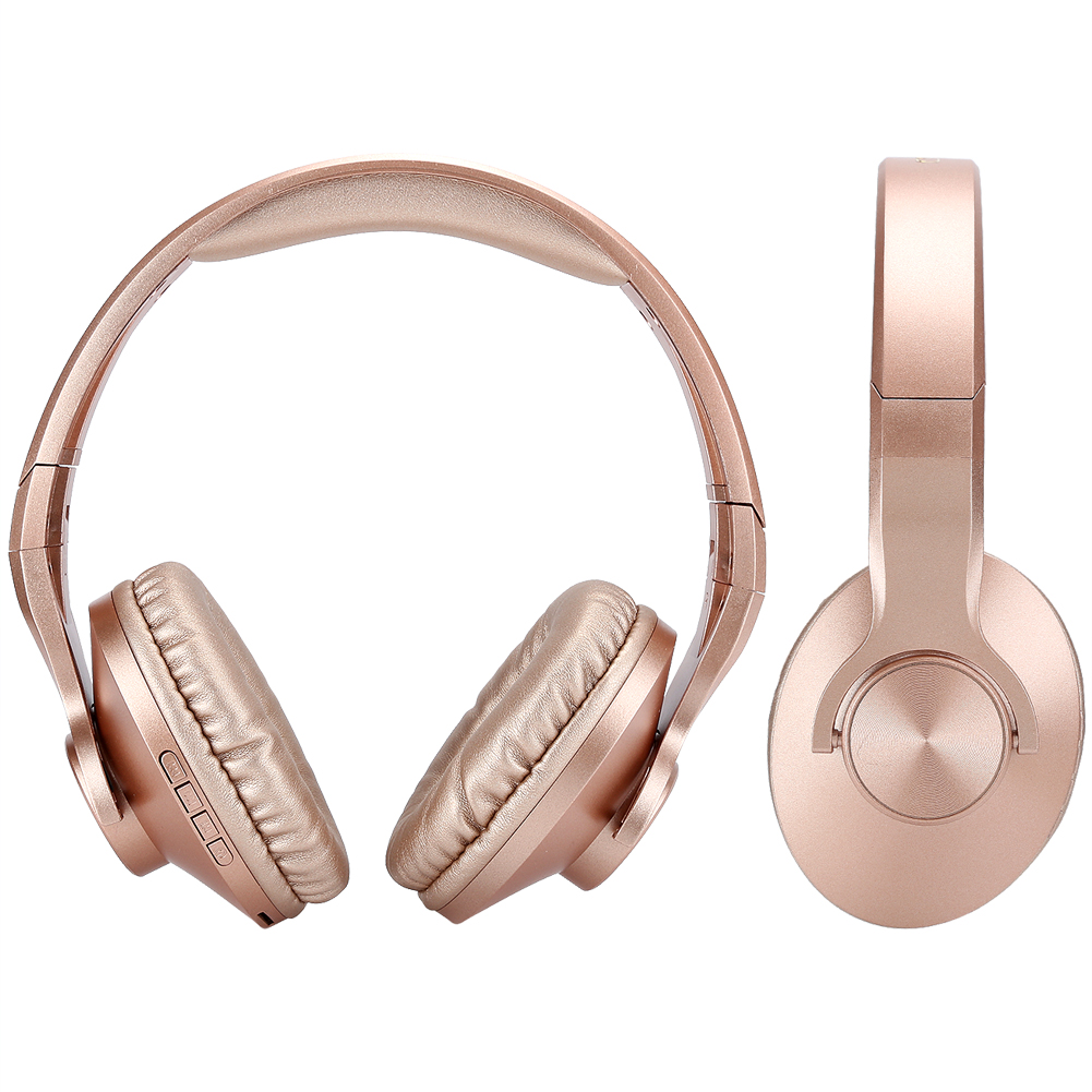 Bt602 Leichtes Bluetooth 4.2 Kabelloses Gaming-headset, Abs, Stereo, On-ear, Goldfarben