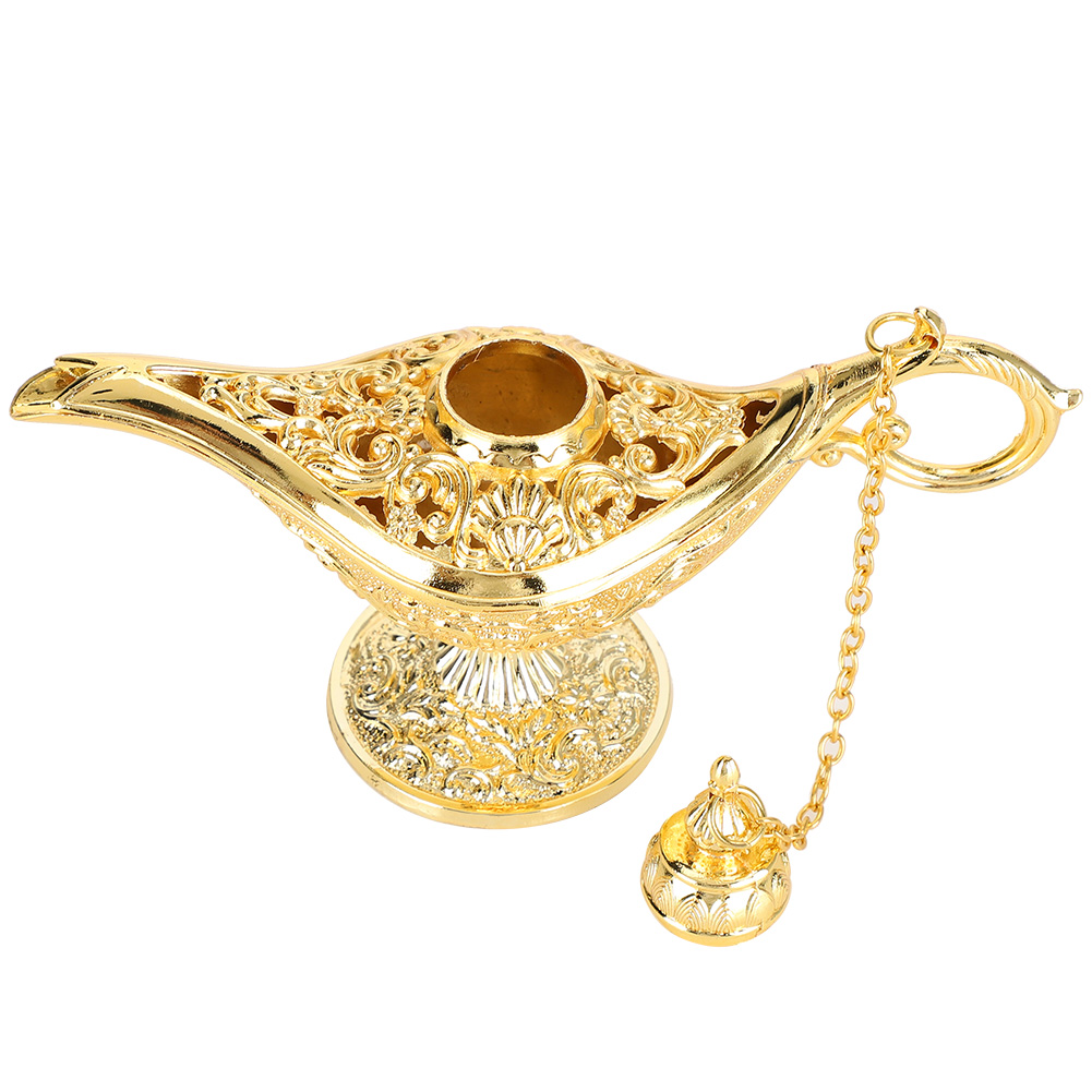 Metallgegenstände, Wunschlampe, Duftöl-diffusor, Aromatherapie-ofen, Wohnaccessoires, Geschenk, Gold