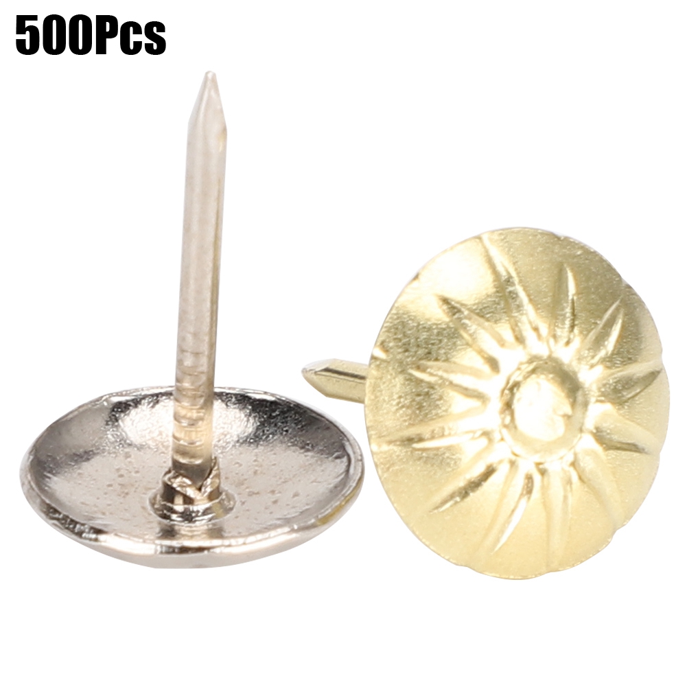 500 Chrysanthemenförmige Polsternägel Zum Aufbügeln, 11 X 16 Mm, Zum Dekorieren Von Sofas Und Kleidung