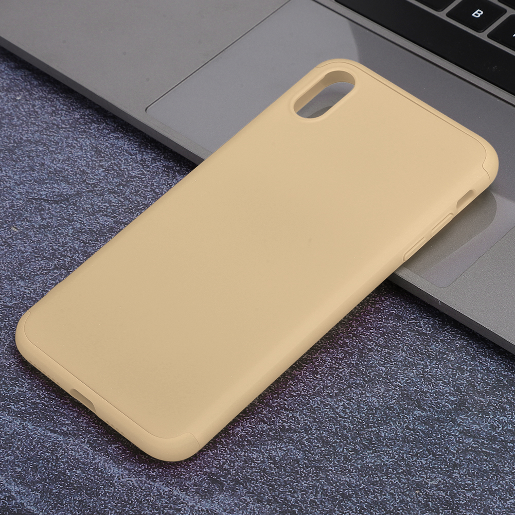 Zusammengebaute Handyhülle, Stoßfest Und Kollisionssicher, Kompatibel Mit Iphone Xs Max, Goldfarben.