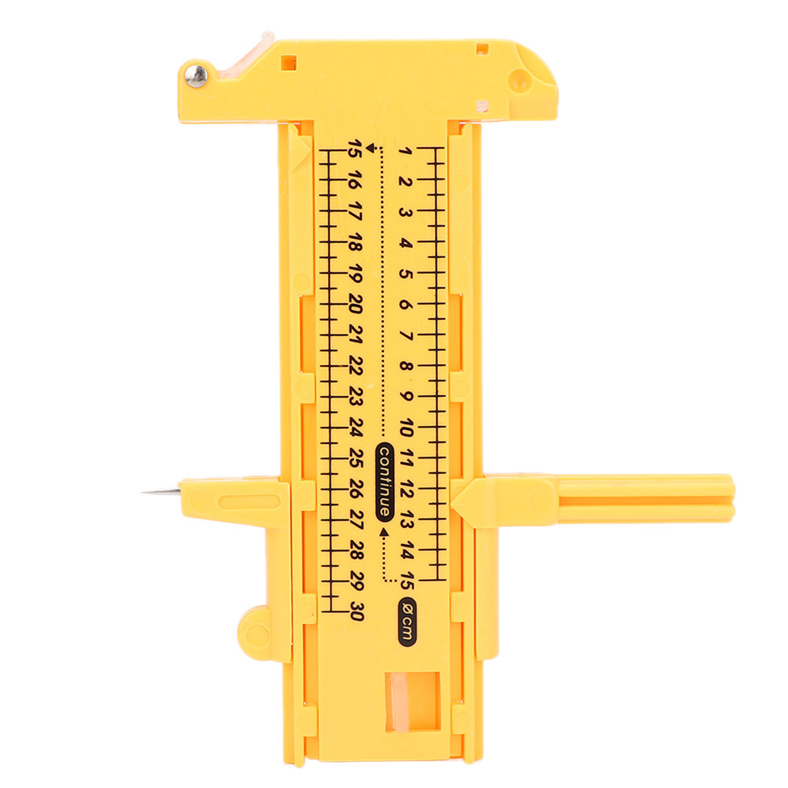Verstellbarer Kompass Aus Hochwertigem, Gelbem Pvc-kunststoff, Kreisschneidwerkzeug Von 10 Bis 300 Mm