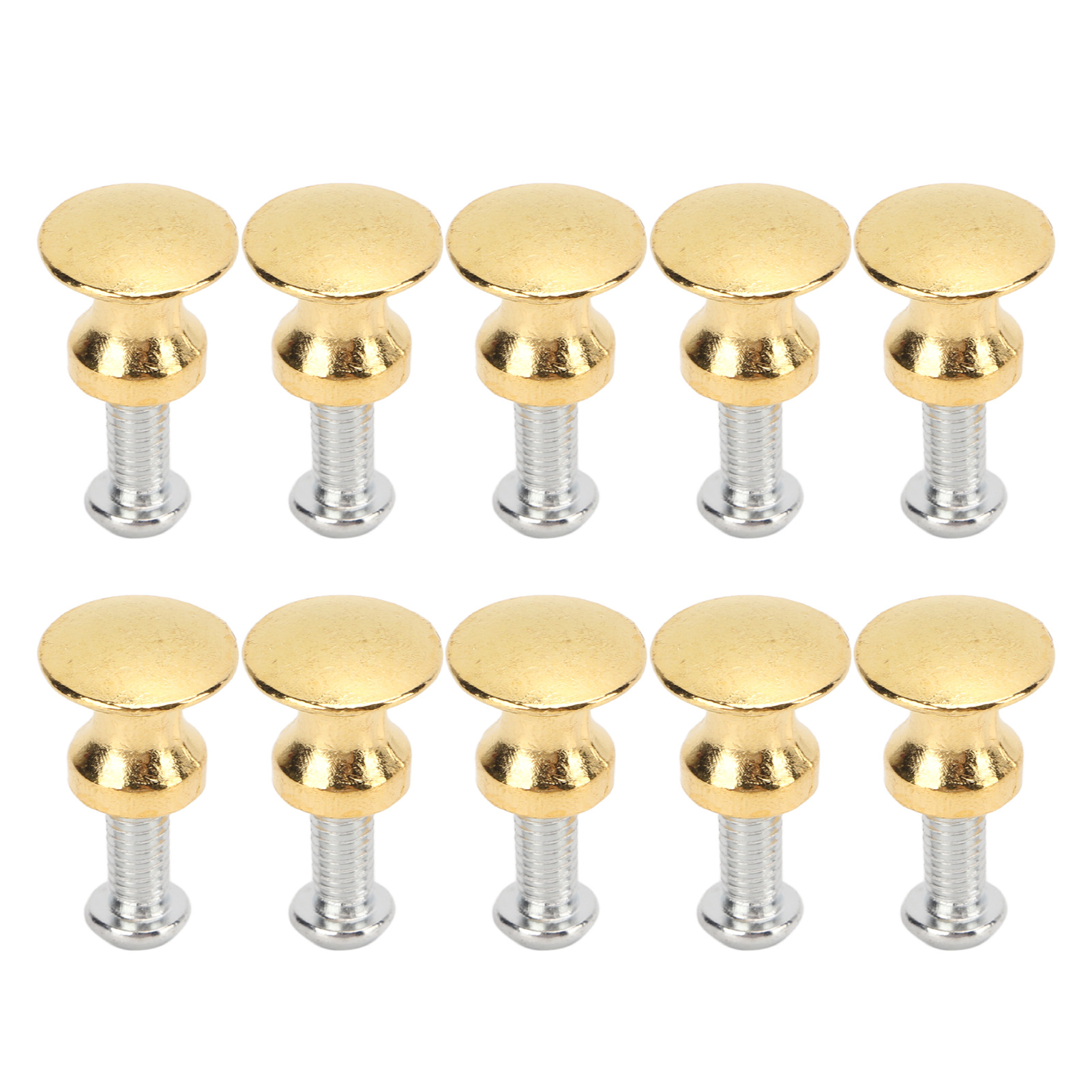 Packung Mit 20 Einfachen Griffen Aus Zinklegierung (12 X 11 Mm) Für Schmuckkästchen Und Schubladen, Goldfarben.