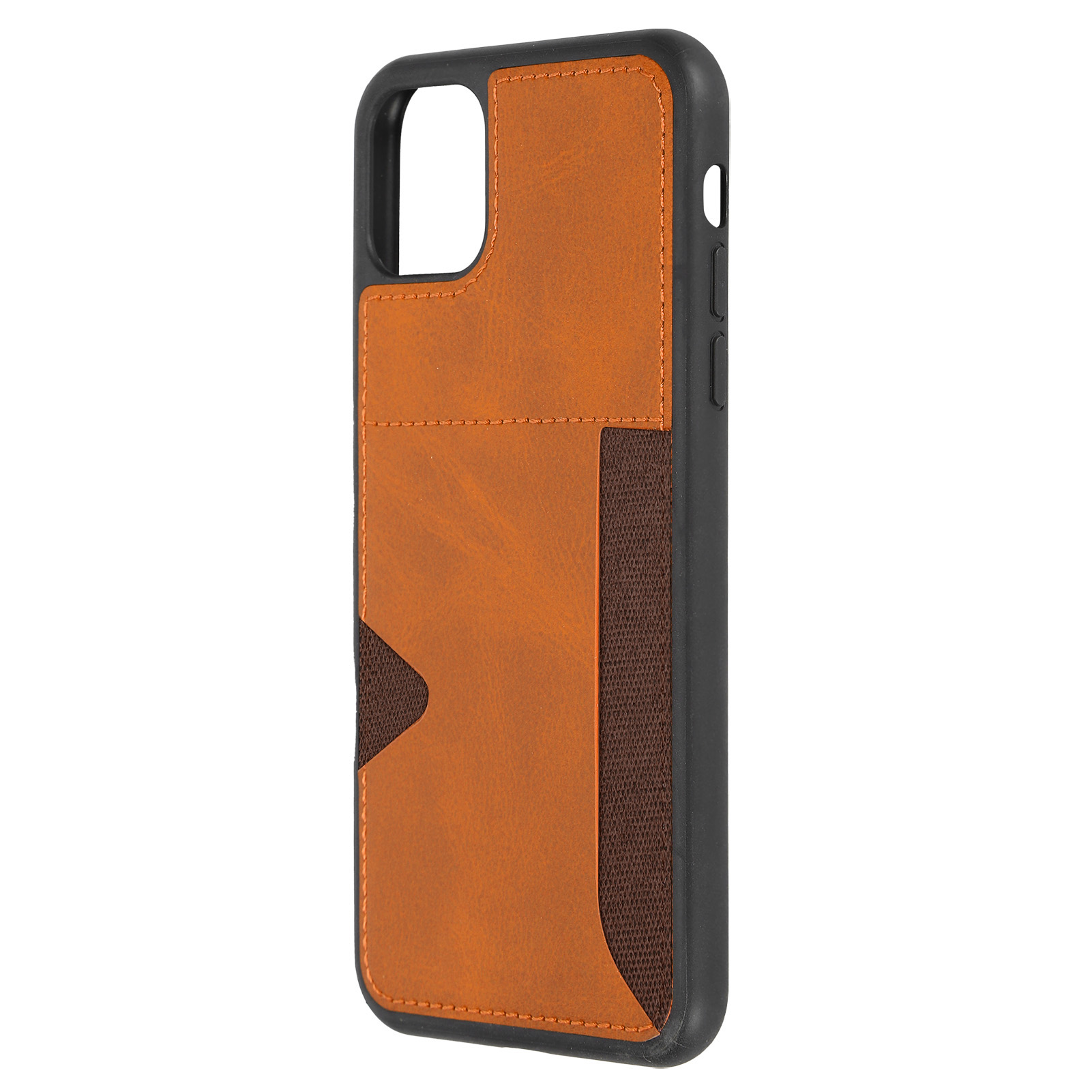 Ultradünne, Stoßfeste Schutzhülle Aus Pu/pc Mit Seitlichem Brieftaschenfach Für Iphone 11 Pro Max – Gelb