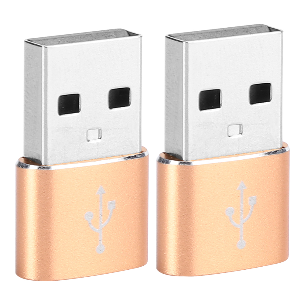 Usb-typ-c-adapter Aus Aluminiumlegierung Zum Laden, Synchronisieren Und Zur Datenübertragung (gold)