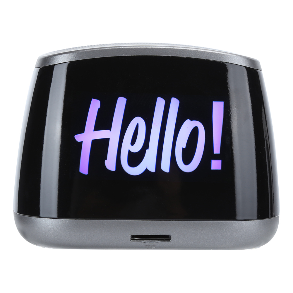 Kabelloser Bluetooth-lautsprecher Für Mobiltelefone, Tragbarer Mini-lautsprecher Mit Klinkenanschluss Und Tiefem Bass, Graue Klangbox