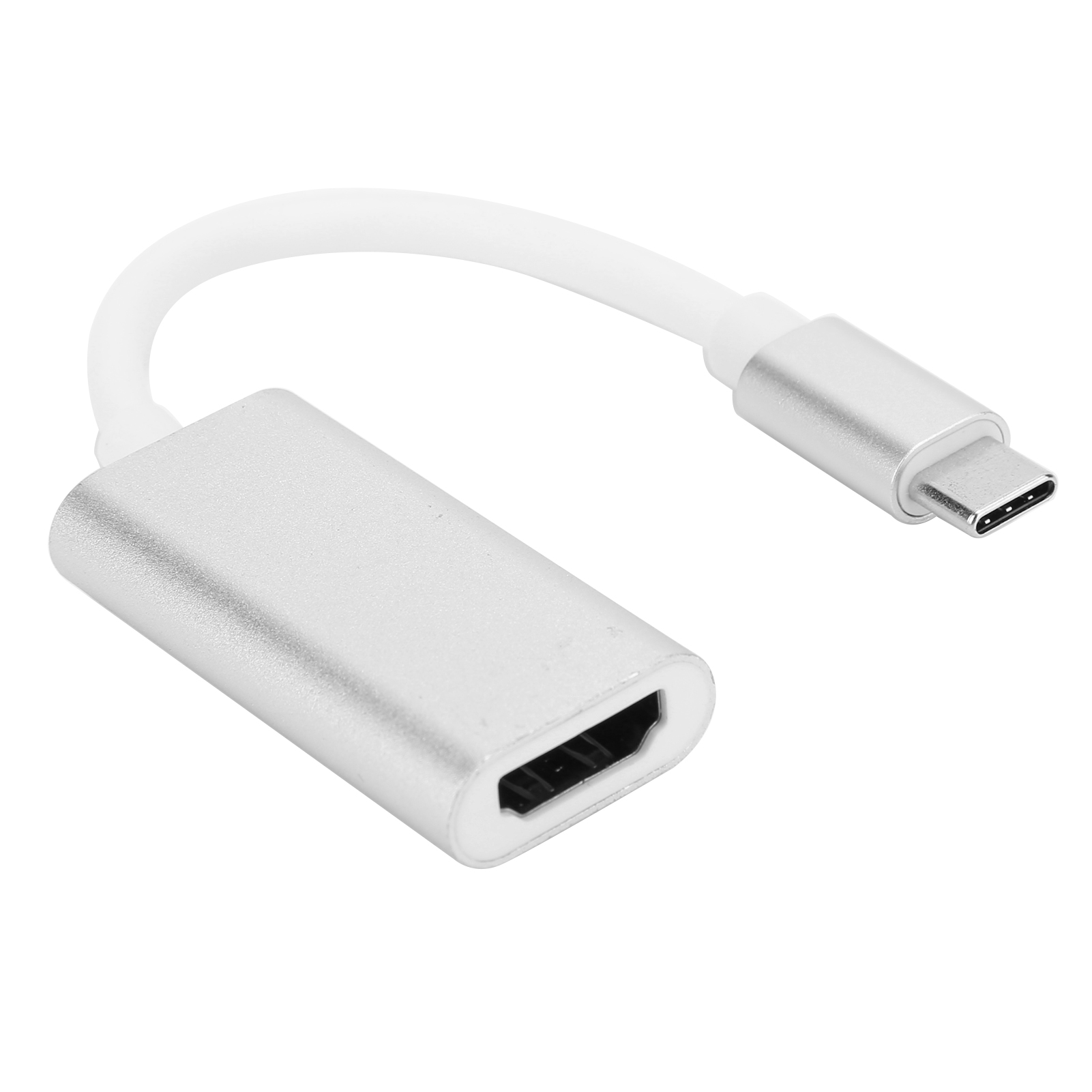 Usb 3.1 Typ C Auf Hdmi Adapter Für Pc, Laptop Und Mobiltelefon (silber)
