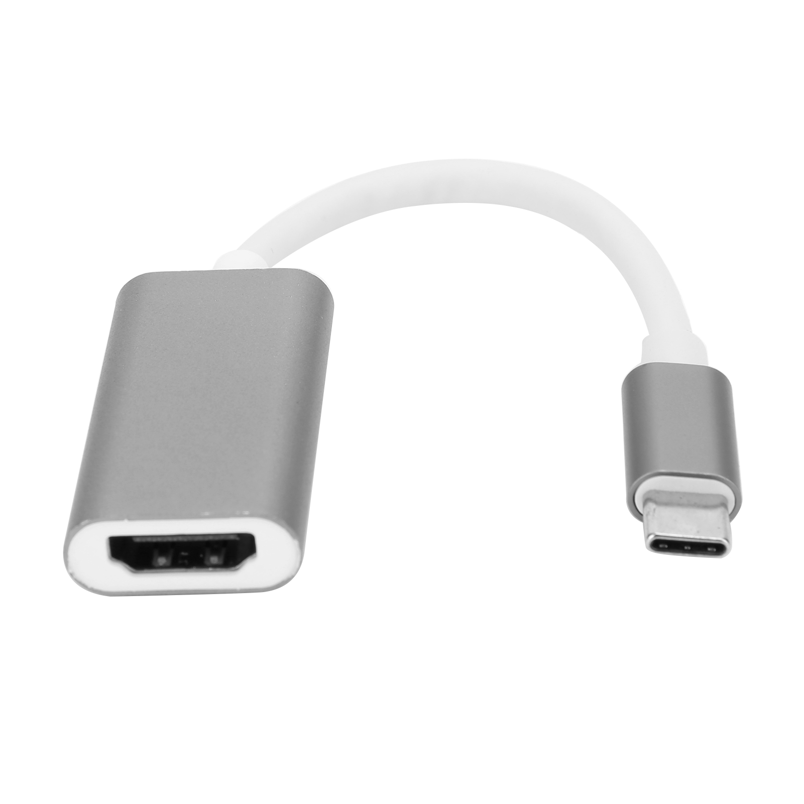 Usb 3.1 Typ C Auf Hdmi Adapter Für Pc, Laptop Und Mobiltelefon (silbergrau)