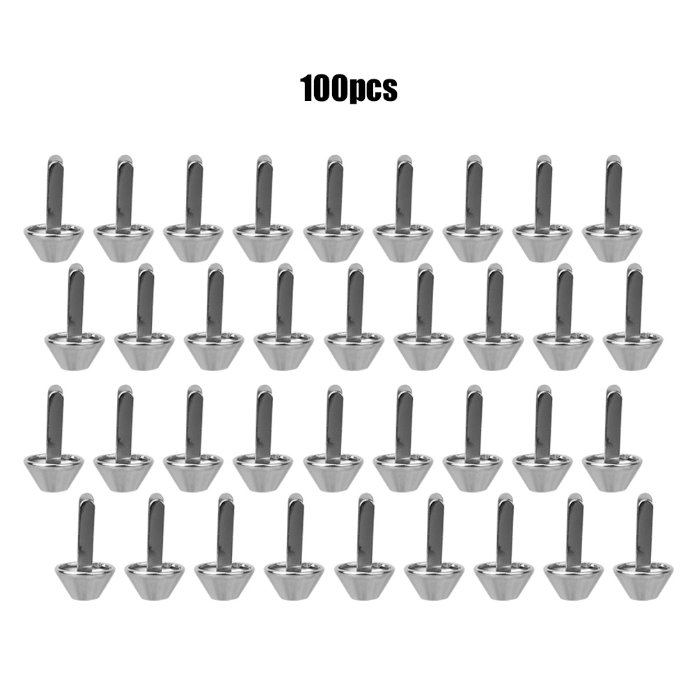 100 Flache Füße Aus Silber-eisen, Pilzform, Zubehör Für Die Herstellung Von Handtaschen Und Lederwaren.