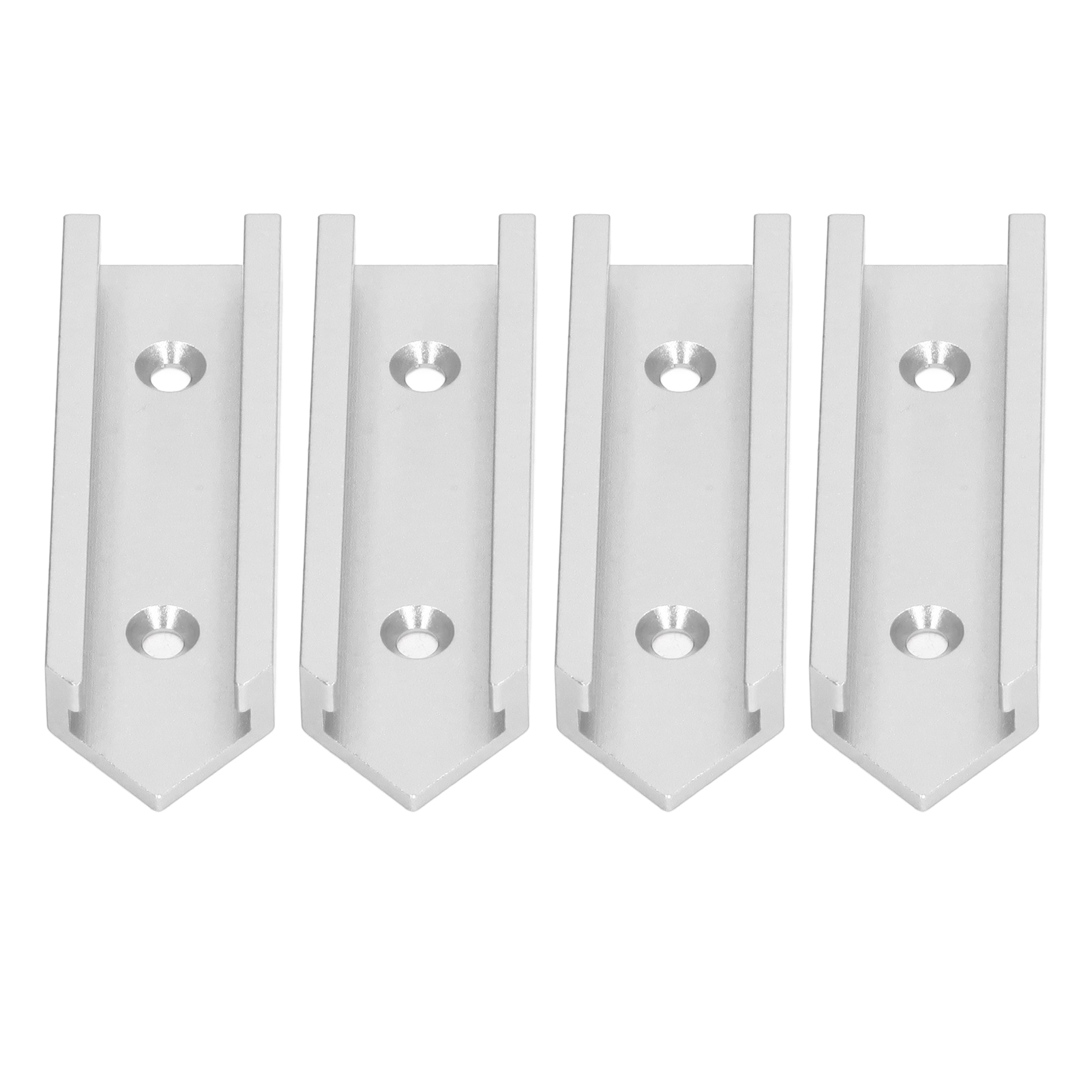 Set Aus 4 T-verbindern Aus Aluminiumlegierung, 100 Mm Lang, 30 Mm Breit, Universell Für Die Holzbearbeitung, Silberfarben.