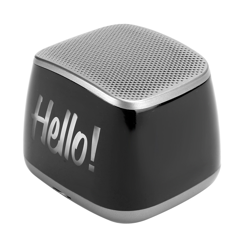 Bluetooth 5.0-lautsprecher, Graues Kunststoffgehäuse, Kabellos, Freisprechfunktion, Desktop-lautsprecher, Graue Verpackung