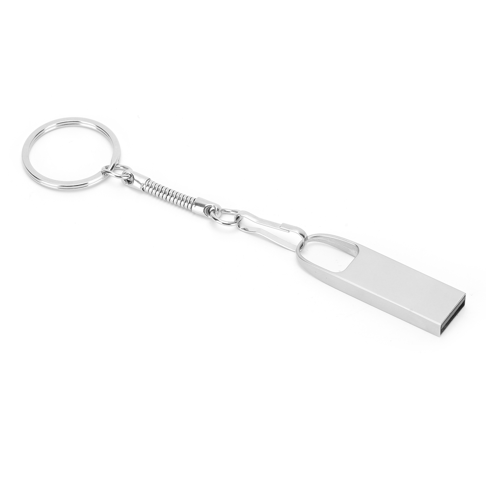 Tragbarer Usb 2.0 Mini-stick Aus Metall, Artikelnummer Cw10472, Silberfarben, 4 Gb
