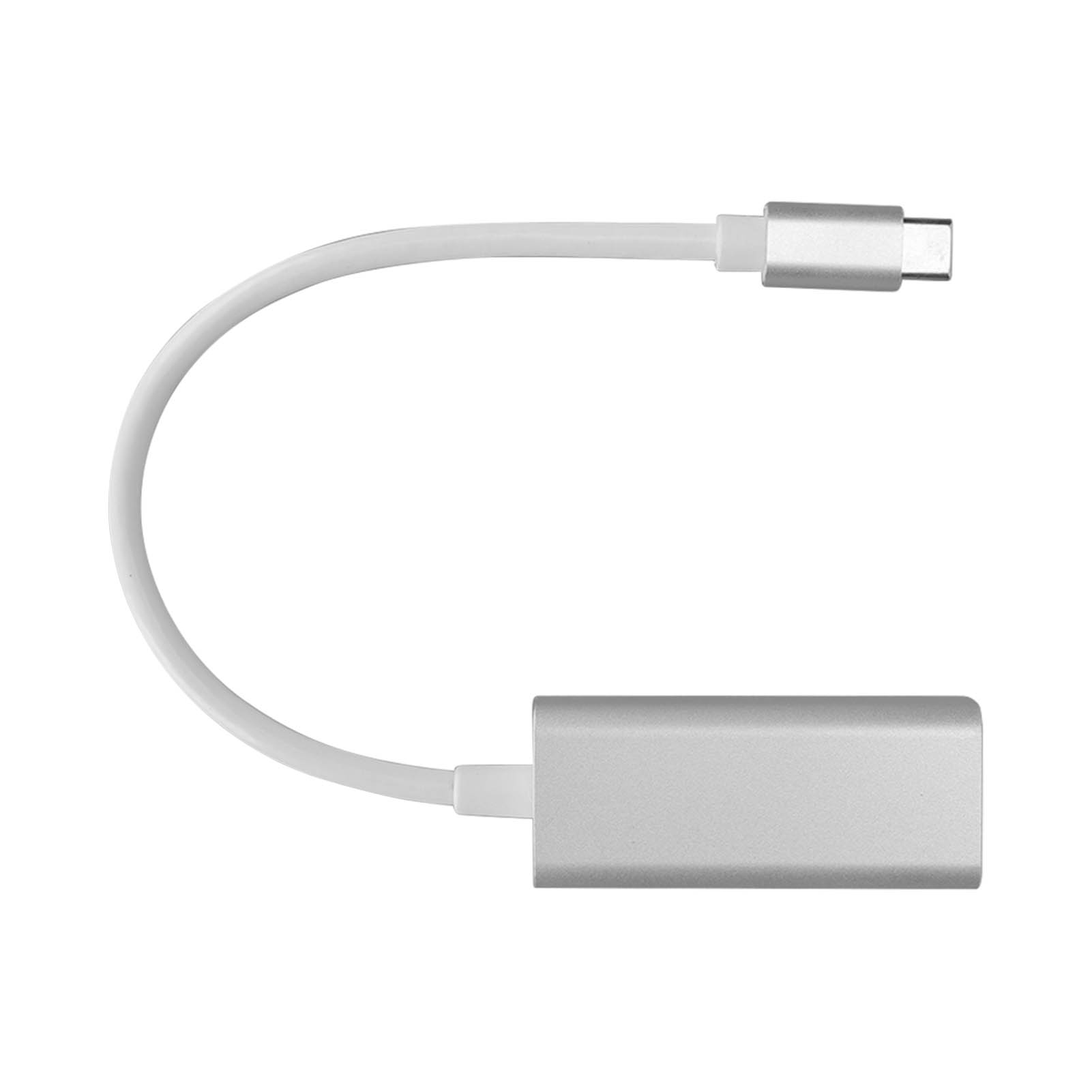 Usb-c-zu-rj45-ethernet-adapter, Schnelle Verbindung, Treiberlos, Silberfarben, Gigabit-ethernet-usb-c-zu-rj45-anschluss Für Zuhause Und Büro.