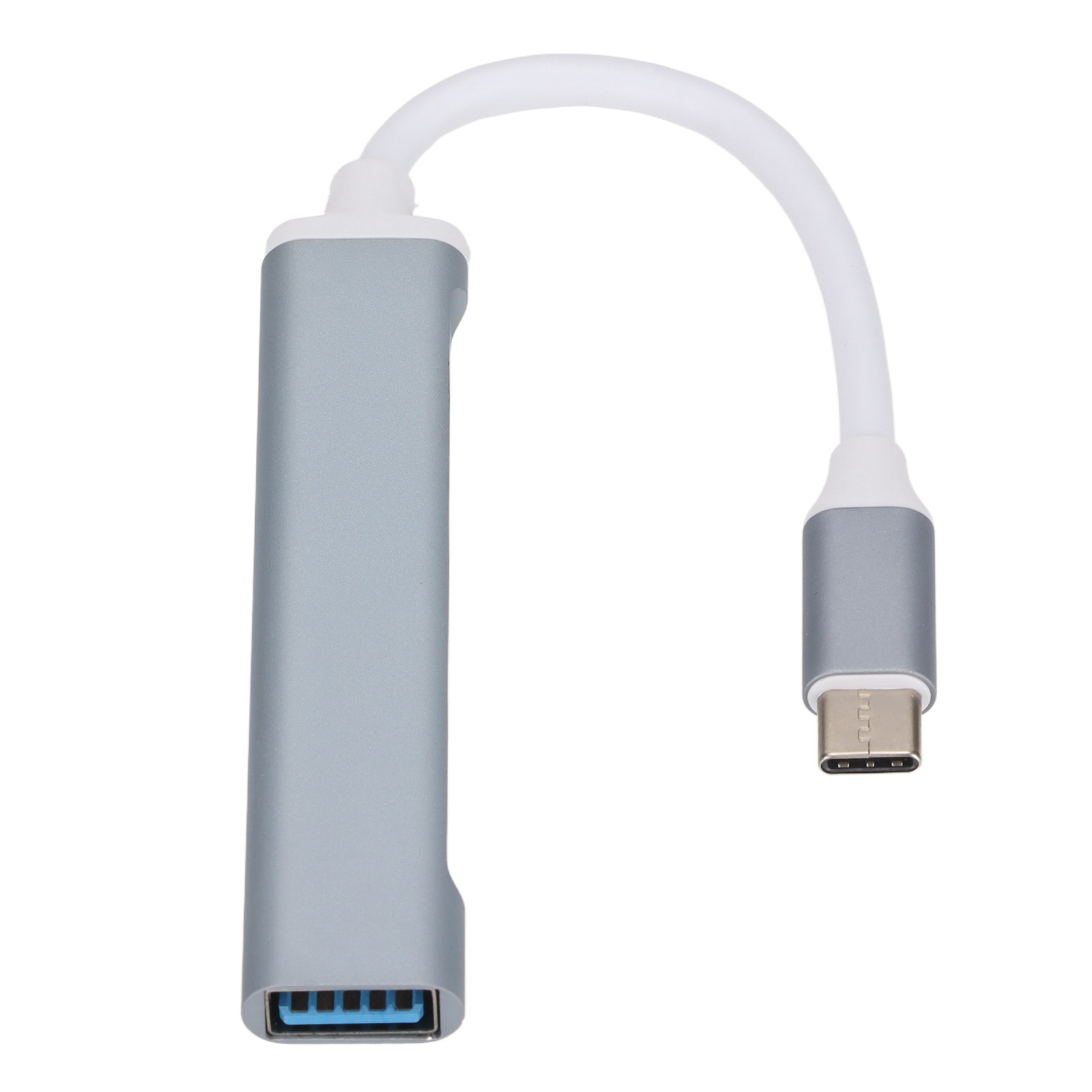 4-in-1 Usb-c-hub, Tragbare Usb-dockingstation, Leicht Und Schnell Für Tastatur, Drucker, Mobiltelefon Und Tablet (grau)
