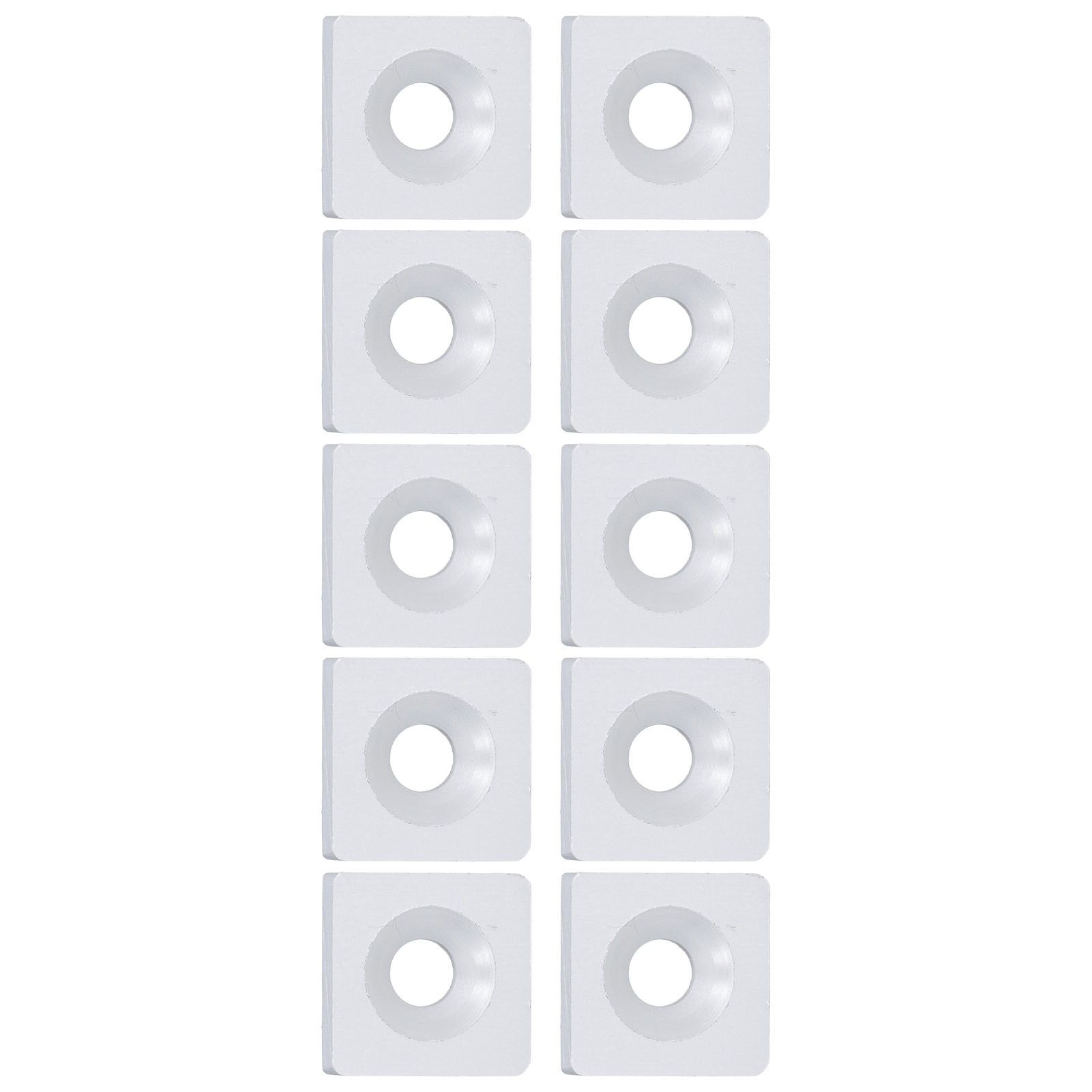 Packung Mit 10 Einlochigen Endkappen Aus Aluminiumlegierung Für Industrielle Cnc-maschinen, Silberfarben.