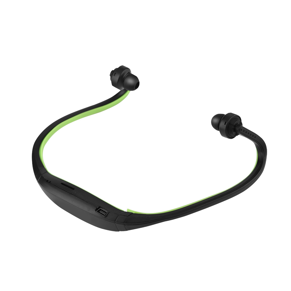 Kabelloser Bluetooth 4.1 Stereo-sportkopfhörer Mit Mikrofon Und Tf-kartensteckplatz (grün)