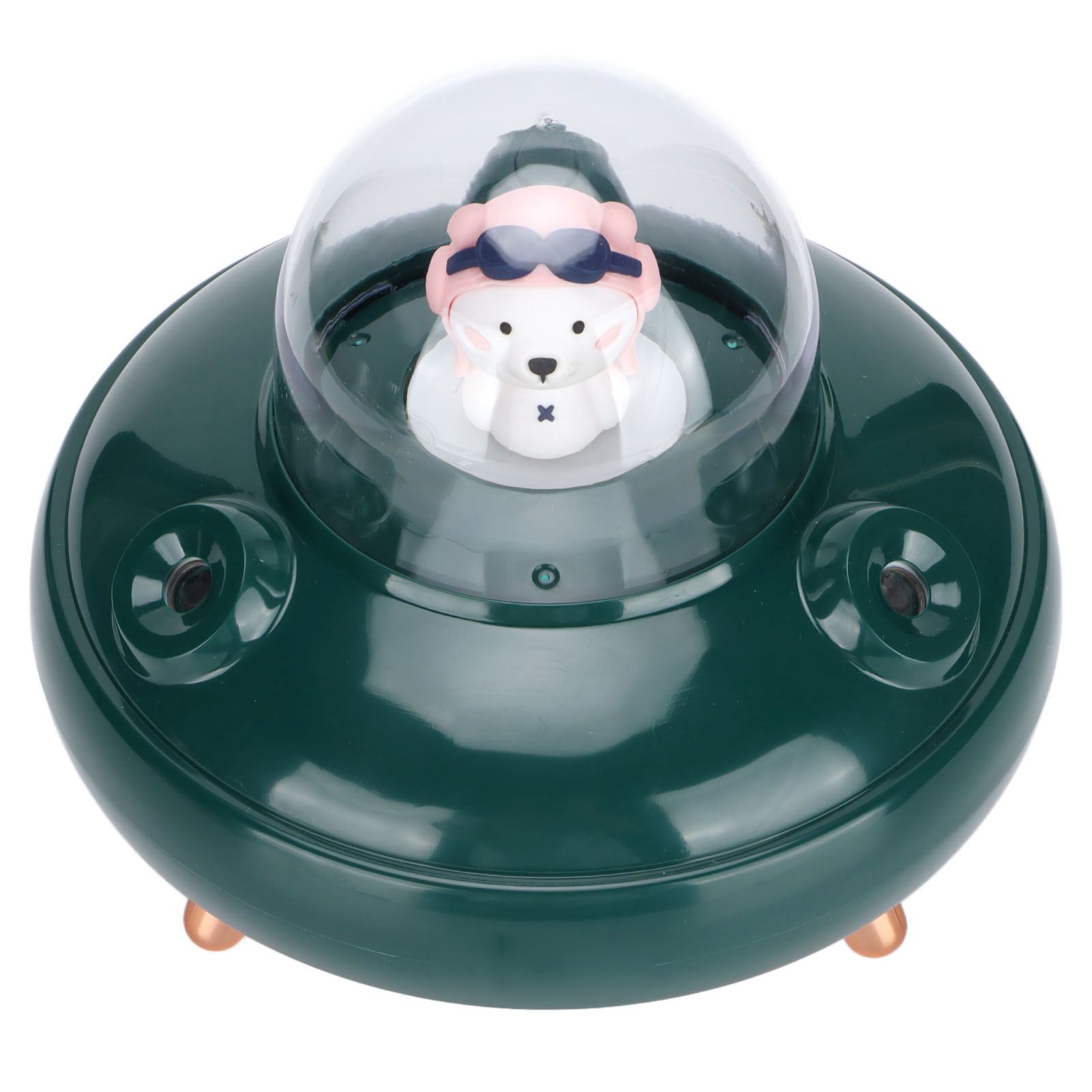 Niedlicher Ufo-mini-luftbefeuchter 500 Ml Mit Zwei Düsen, Kleiner Kaltnebel-luftbefeuchter Für Büro, Reisen, Schlafzimmer, Babyzimmer, Auto (grün).