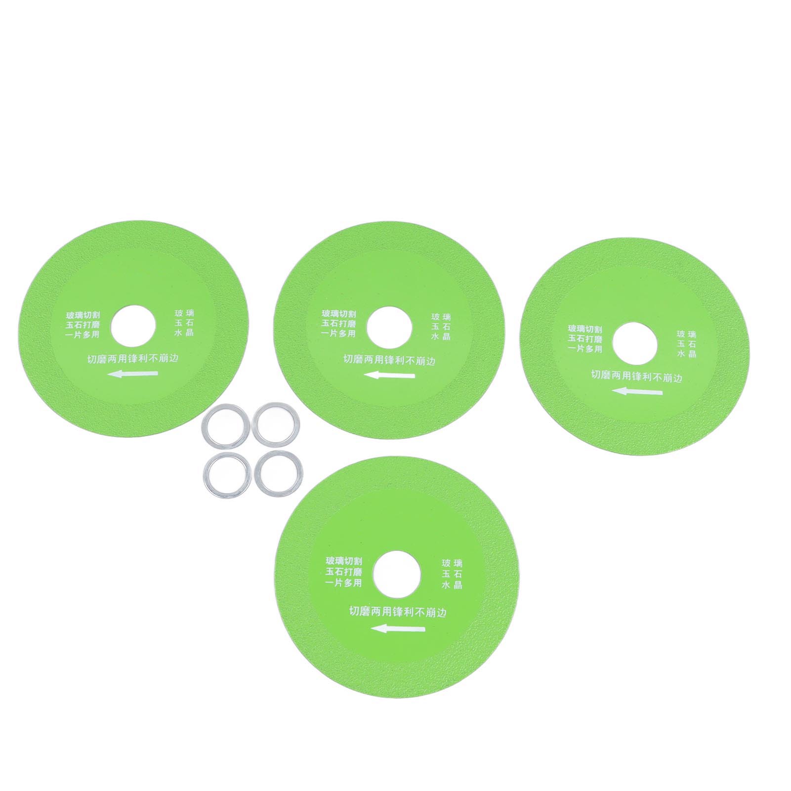 Set Mit 4 Glastrennscheiben, Feine Sägeblätter Für Keramik- Oder Jade-weinflaschen, 10 Cm Durchmesser, Grün