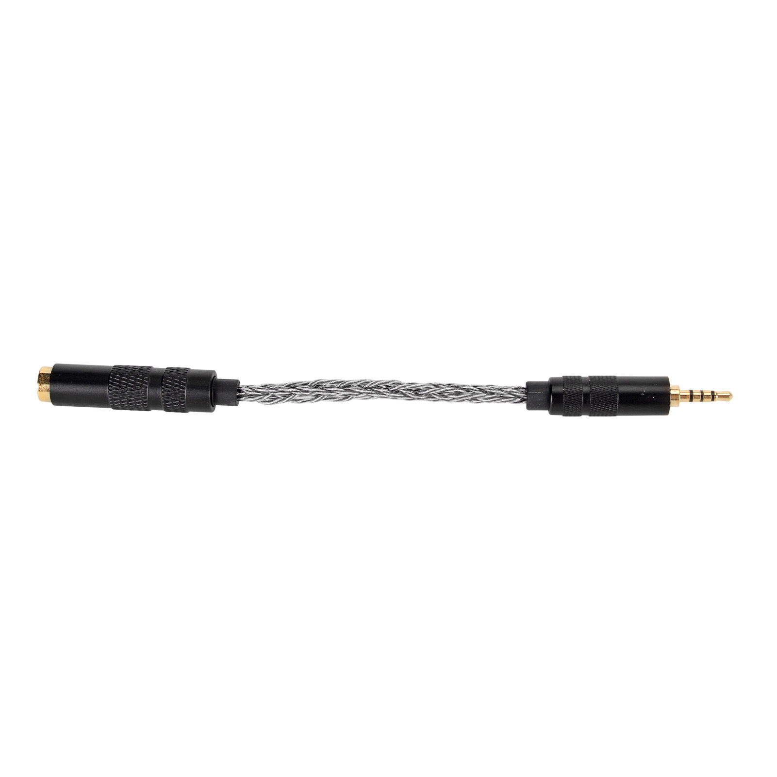 Professionelles 4,4-mm-auf-2,5-mm-audiokabel, Adapter (weiblich Auf Männlich) Für Kopfhörer Mit Symmetrischen 2,5-mm-anschlüssen, Hellgrau