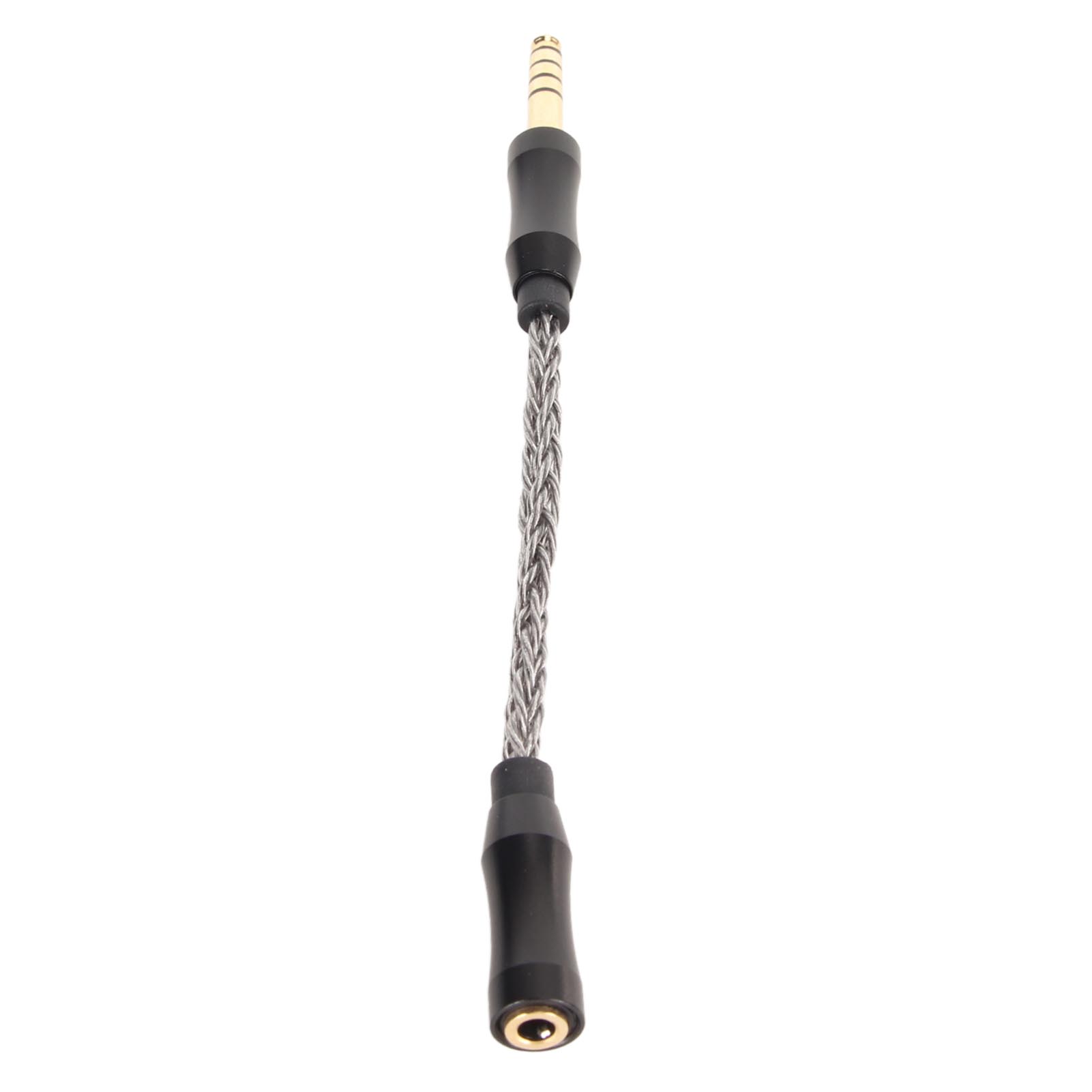 Vergoldetes 3,5-mm-auf-4,4-mm-kopfhöreradapterkabel, 3,5-mm-stereo-buchse Auf 4,4-mm-symmetrie-stecker, Hellgrau