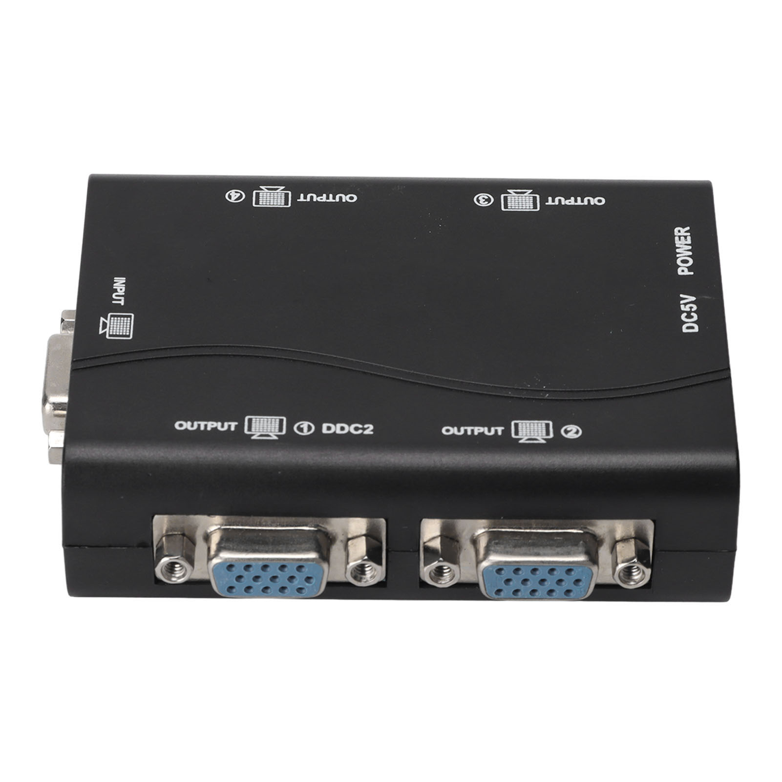 Vga-splitter, 1 Eingang, 4 Ausgänge, 250 Mhz, 1920 X 1440, Usb-stromversorgung, Für Laptop, Projektor Und Fernseher