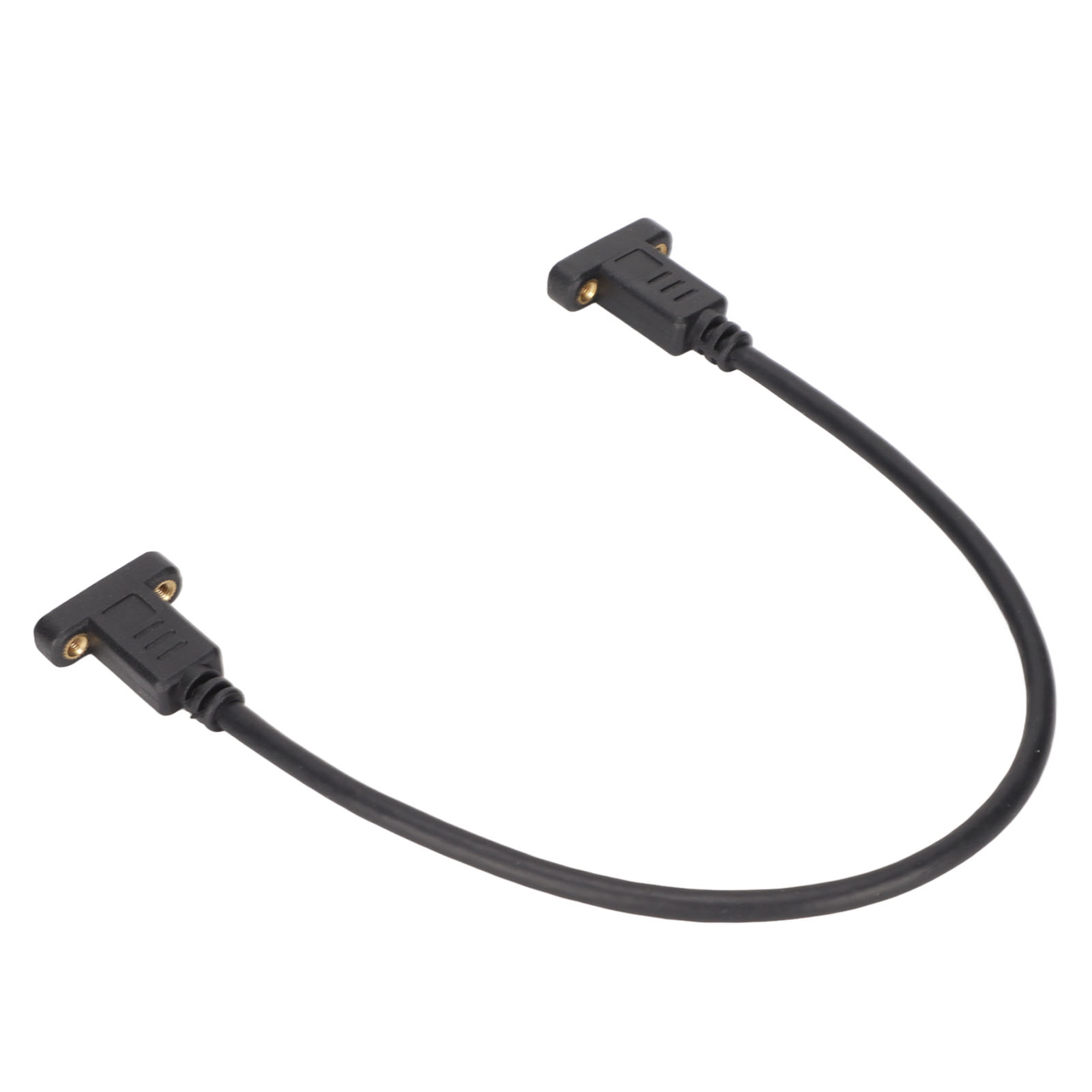 0,3 M Langes Usb-c-kabel (buchse Auf Buchse), 4k-60hz-kompatibel, 3-a-schnellladefunktion, 10 Gbit/s Übertragungsgeschwindigkeit, Mit Schraublöchern Für Laptops