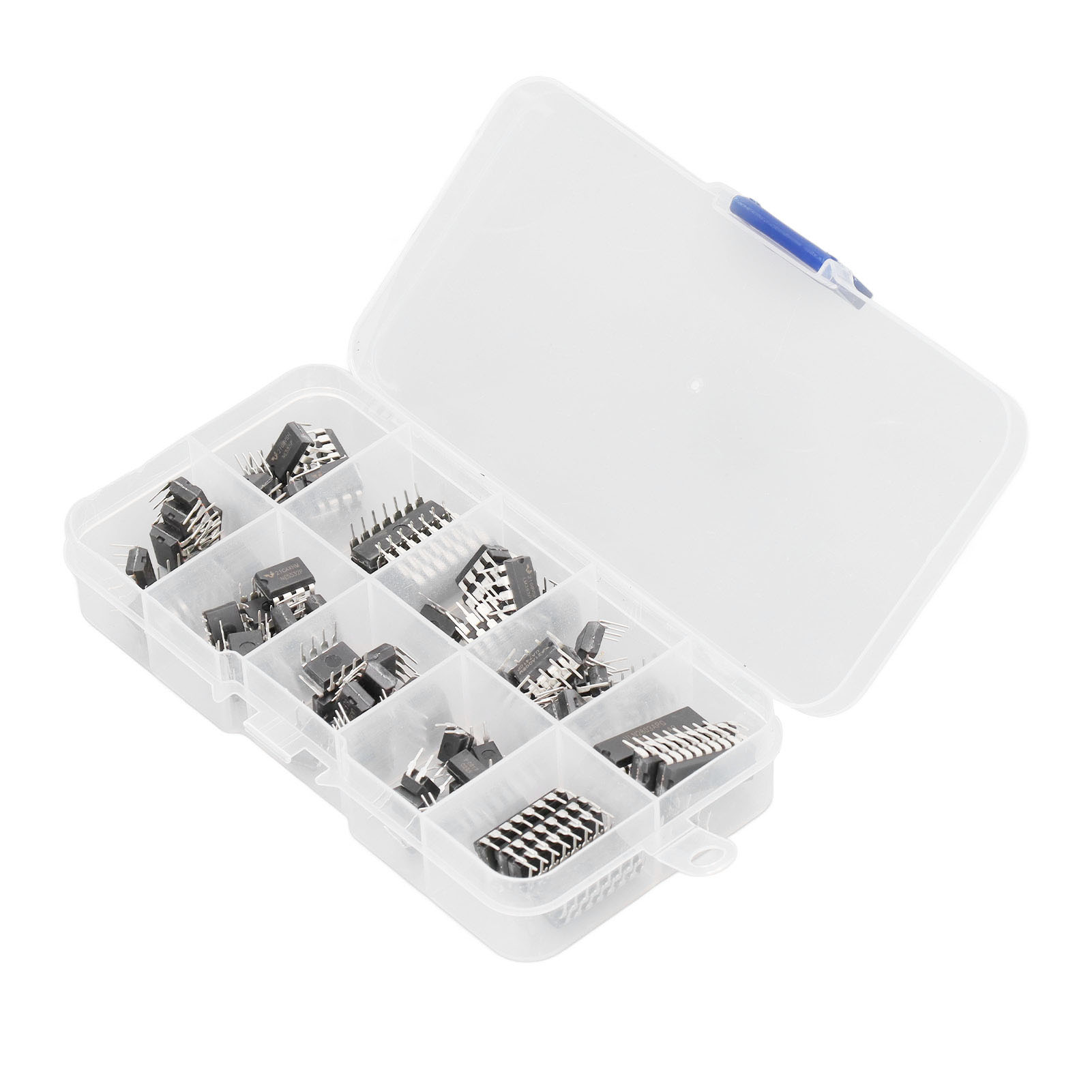 Bausatz Mit 85 Verschiedenen Integrierten Schaltungen (ics) In 10 Verschiedenen Ausführungen Für Elektrische Arbeiten Im Haushalt.
