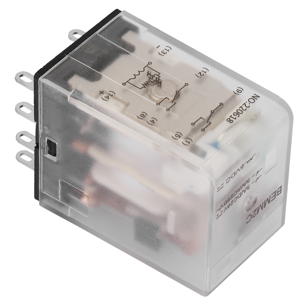 Miniatur-8-poliges 5a 6v Dc Zwischenrelais Mit Elektromagnetischer Schaltung