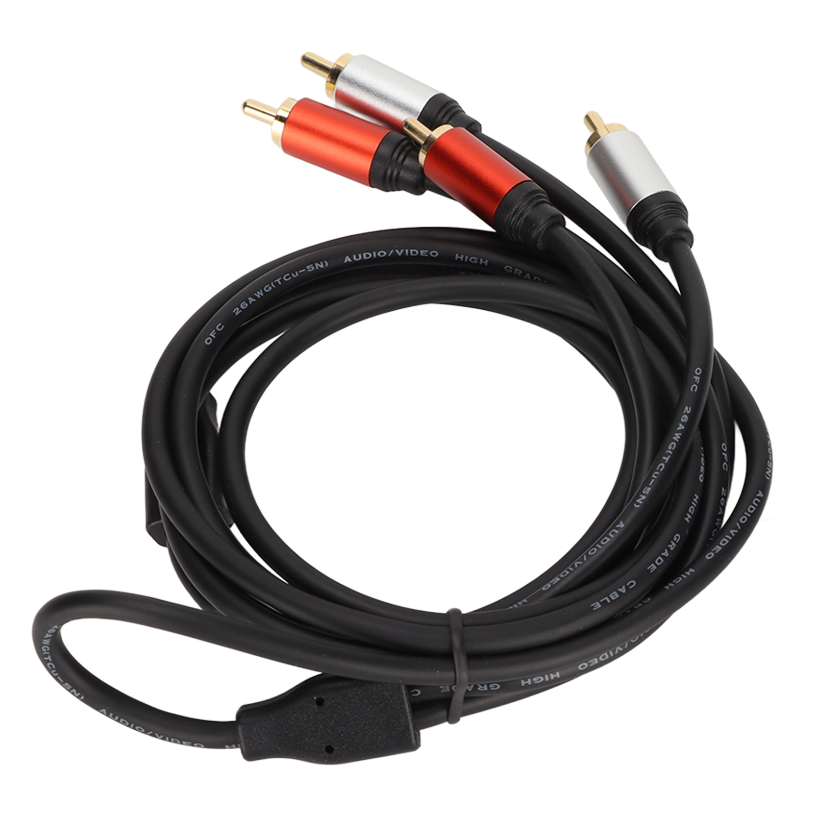 Vergoldetes Cinch-kabel, Hifi-klang, 2 Cinch-stecker Auf 2 Cinch-stecker, Stereo Für Heimkino- Und Autolautsprecher