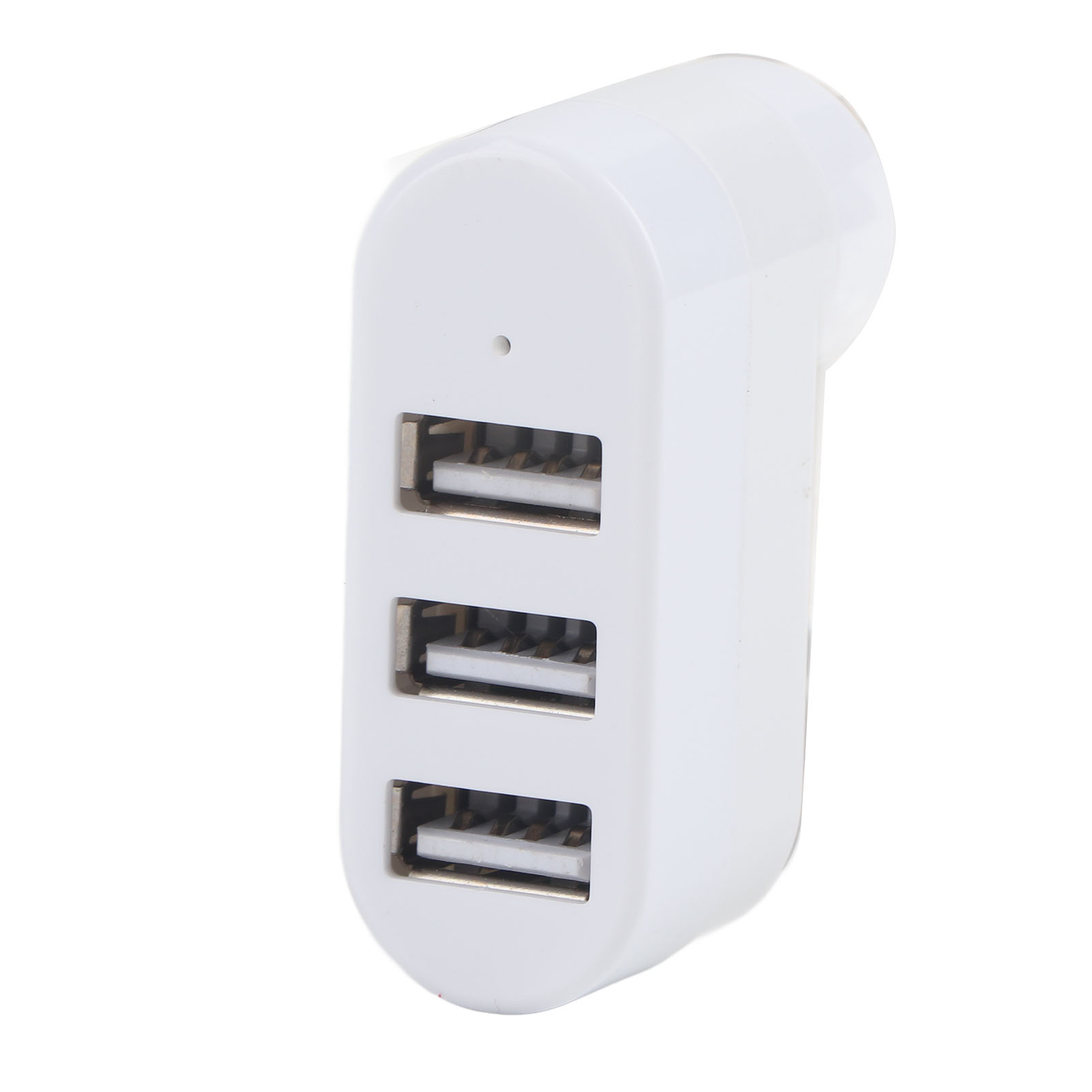 3-port Usb 2.0 Hub, 90°/180° Drehbar, Hot-swap-fähig, Tragbare Usb-dockingstation Für Zuhause, Büro Und Reisen (weiß)