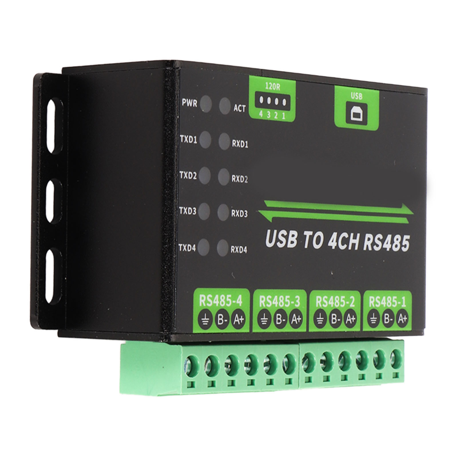4-kanal-usb-zu-rs485-konverter Mit Integrierten 120-ω-tvs-überspannungsschutzdioden, Industriell Isolierter Adapter Für Die Kommunikation