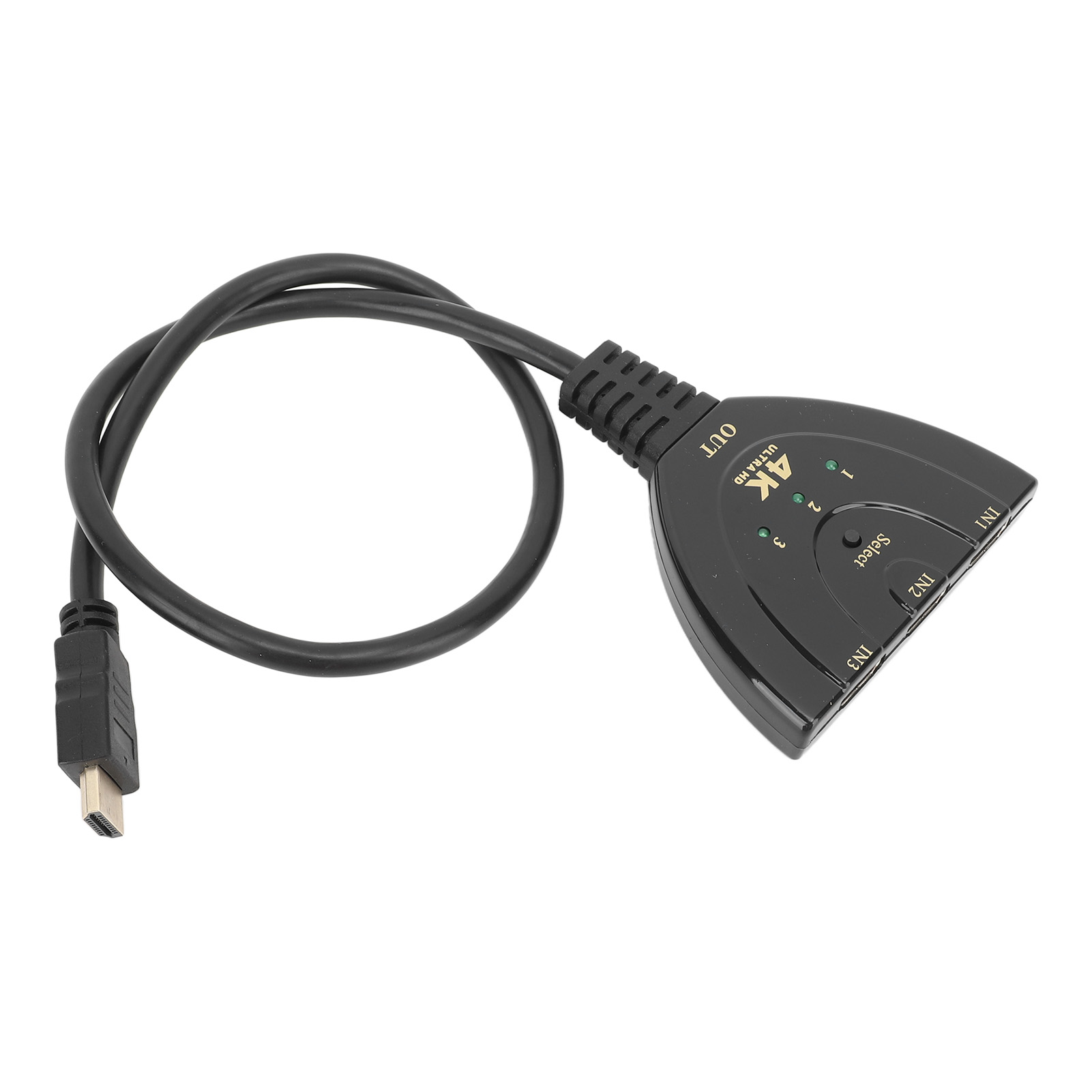 3-in/1-out 4k Hd Multimedia-schnittstellenschalter/wahlschalter Mit Adapterkabel Für Pc