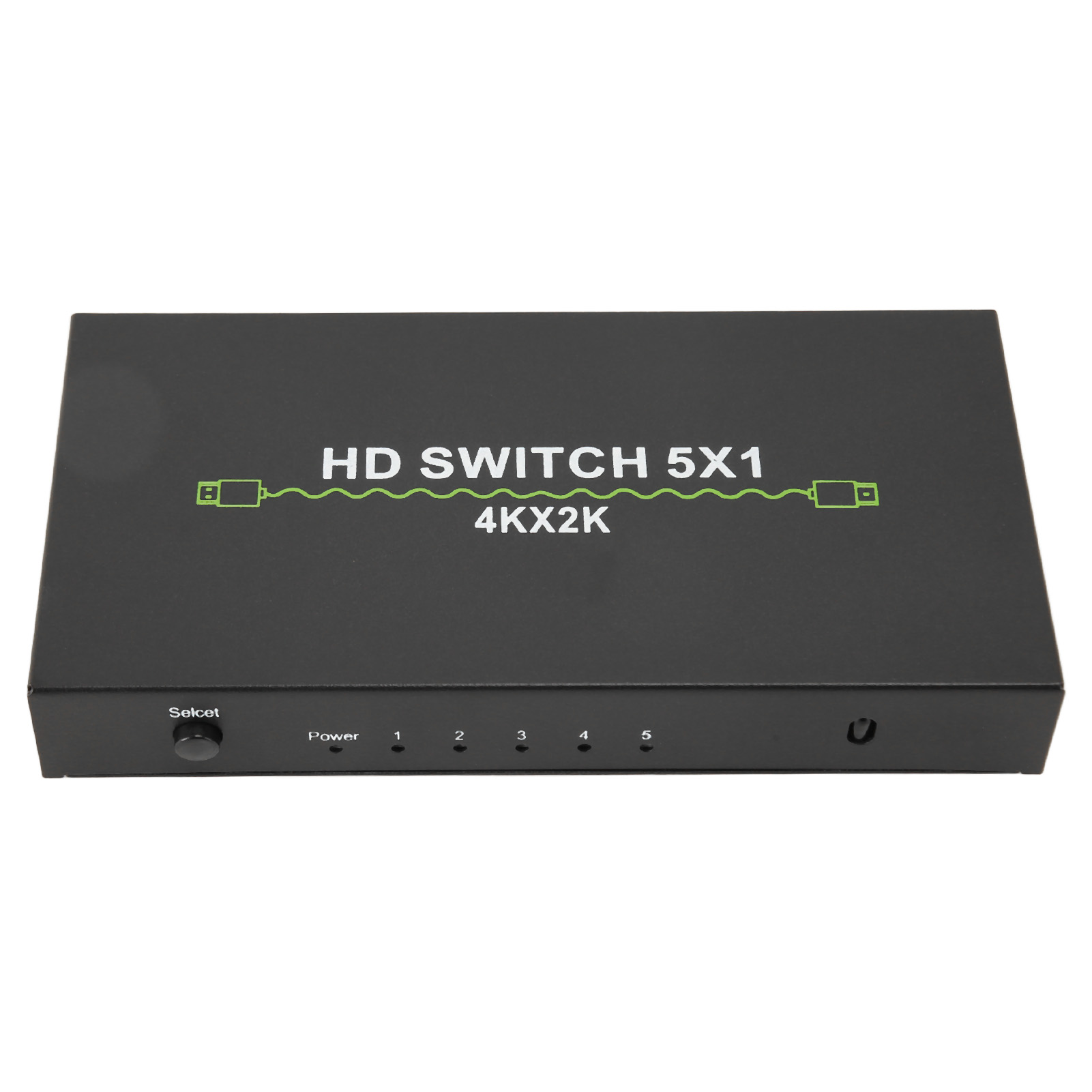 5-eingang/1-ausgang 4k 30hz Hd-audio-umschalter Für Laptops, Set-top-boxen Und Angeschlossene Geräte (eu-stecker 100-240v).