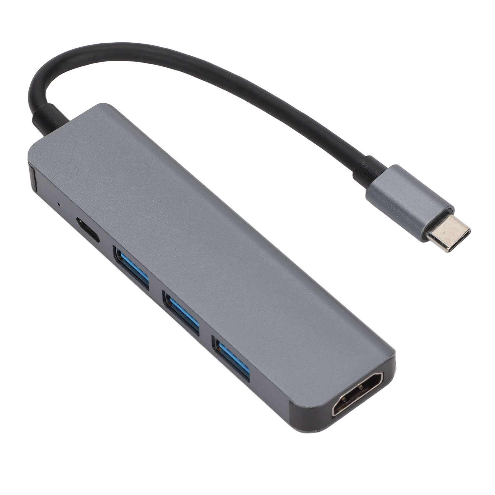 5-in-1 Ultra-hd-usb-c-hub, 5 Gbit/s Übertragungsrate, Pd-schnellladefunktion, Usb-c-zu-ethernet-adapter Für Zuhause, Büro Und Reisen