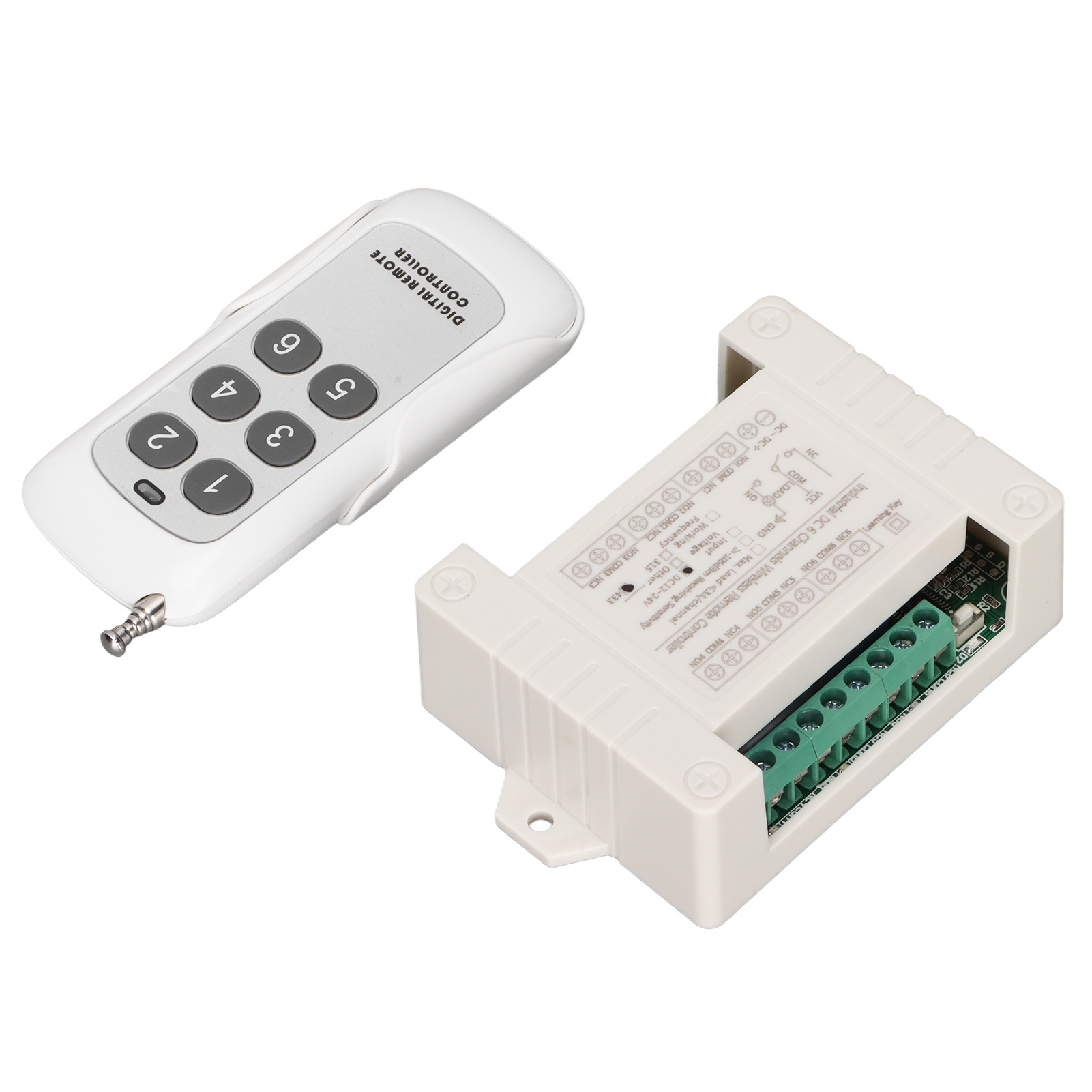 Fernbedienungsschalter Für Automotor Oder Elektrischen Vorhang, 12v/24v, 6 Kanäle, Relais, Vorwärts/rückwärts, Drahtlos.