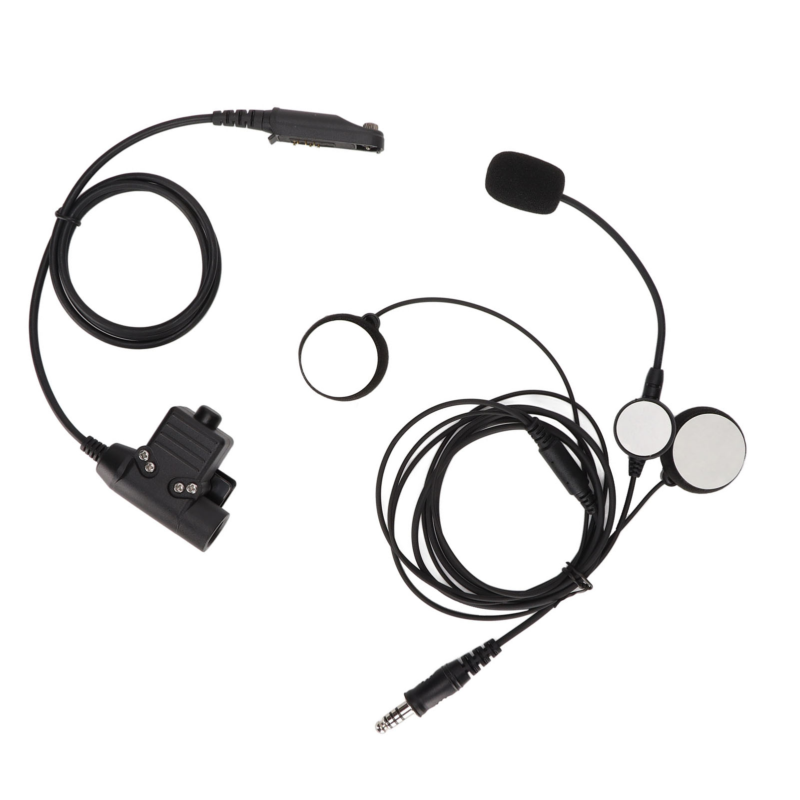 Bilaterale In-ear-motorradhelm-kopfhörer Mit Ptt-taste U94 Für Baofeng Uv9r, Uv9r Plus, Uvxr Und Bf9700