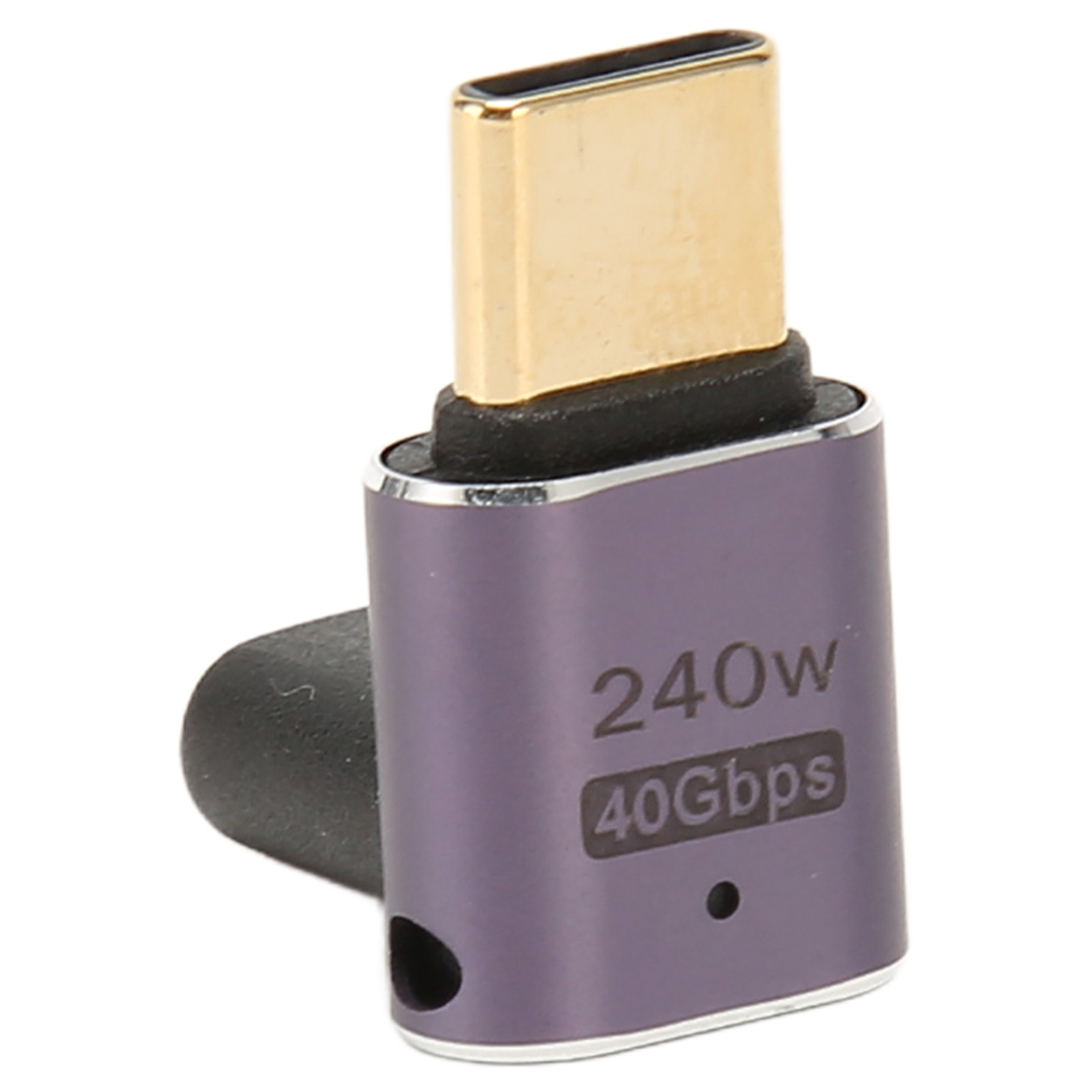 40-gbit/s-usb-c-adapter Mit Abgewinkeltem Stecker (weiblich Auf Männlich), 240-w-pd-schnellladefunktion, 8 Khz/60 Hz, Usb-c 4.0-adapter Für Pc Und Smartphone.
