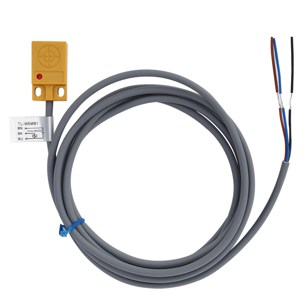 Berm Näherungssensor, Induktiver Schalter, Abs-gehäuse, 12–24 V Dc, 3-adrig, Pnp, No, 5 Mm