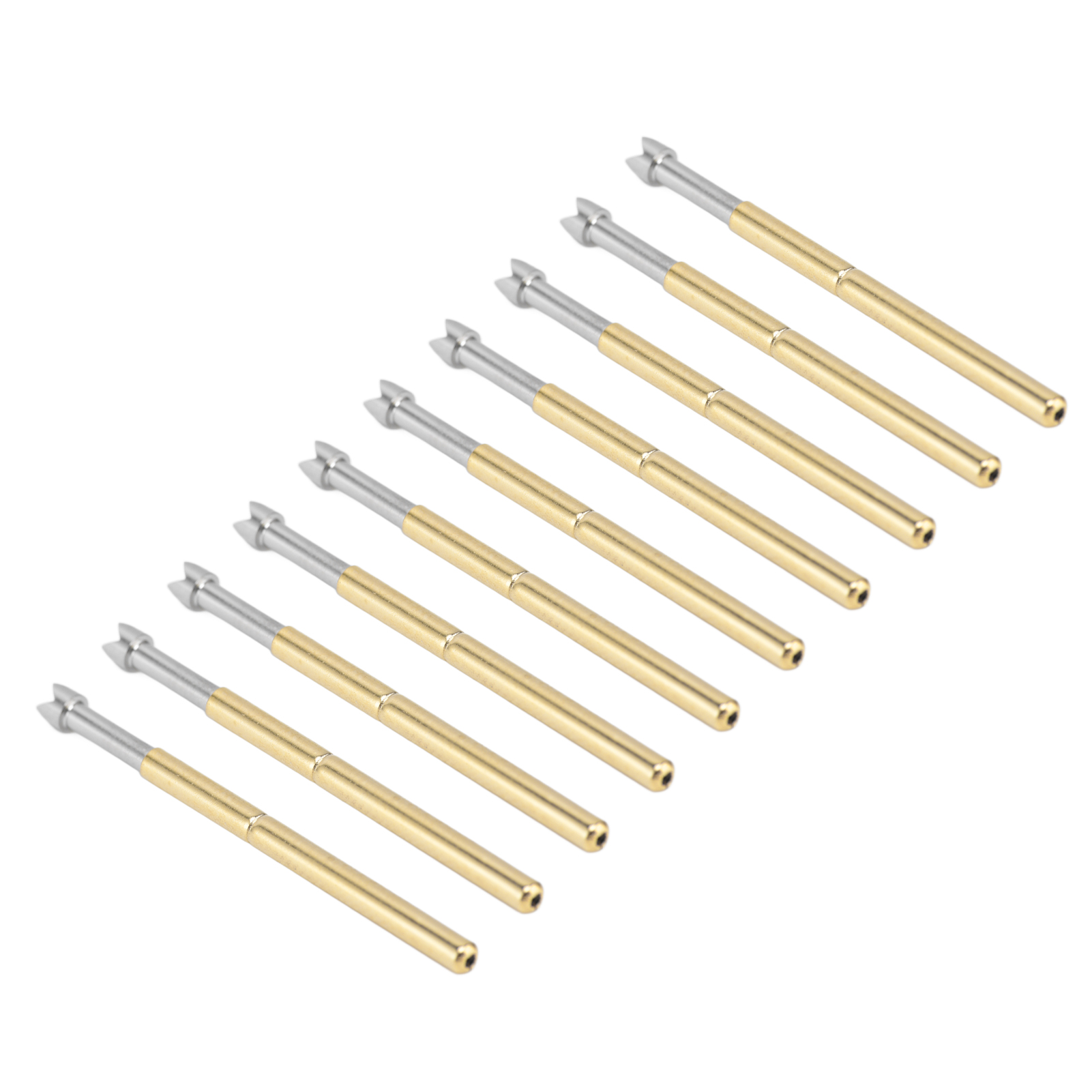 100 Q-kopf-pogo-pins, 4 Krallen, Aus Messing Und Edelstahl, Leicht Austauschbar, Nennstrom 5 A, Für Die Prüfung Von Leiterplatten.