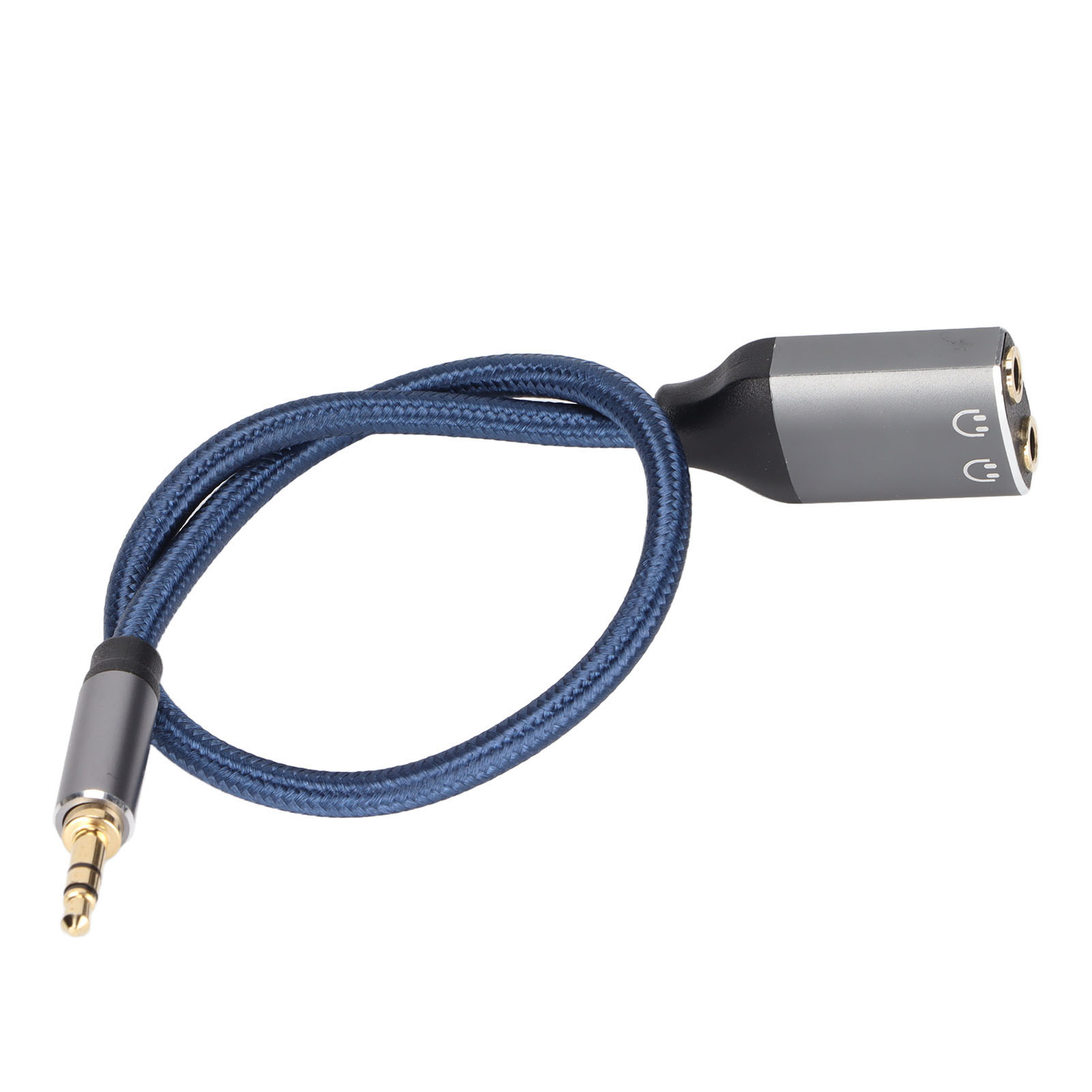 3,5-mm-klinkenstecker Auf 2-klinkenbuchse-stereo-audiokabel Für Smartphones, Mp3-player, Tablets Und Computer (30 Cm).