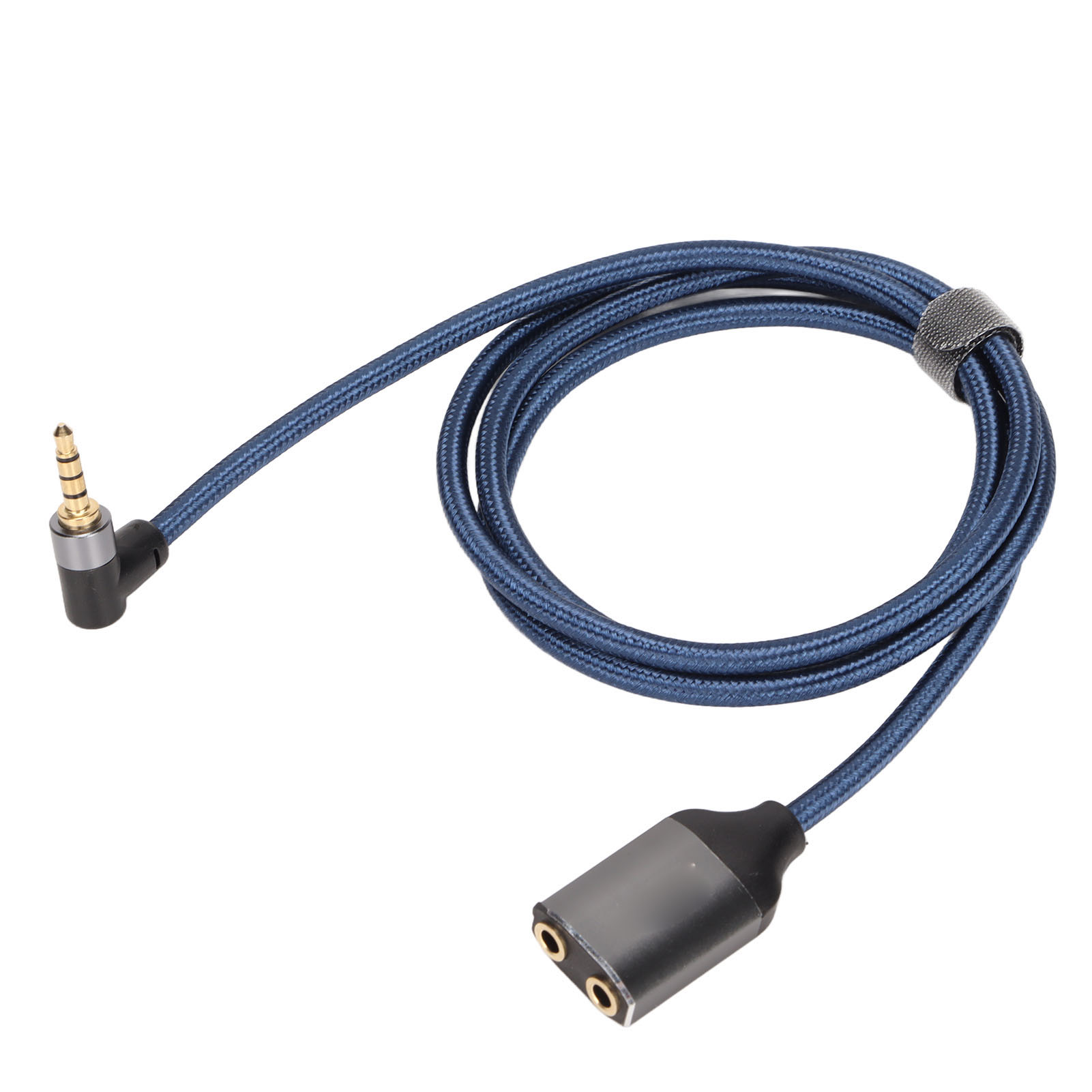 Cablecreation Rechtwinkliges Audiokabel Mit 3,5-mm-klinkenstecker Auf 2 Klinkenbuchsen, Für Smartphones, Mp3-player Und Tablets (1 M).