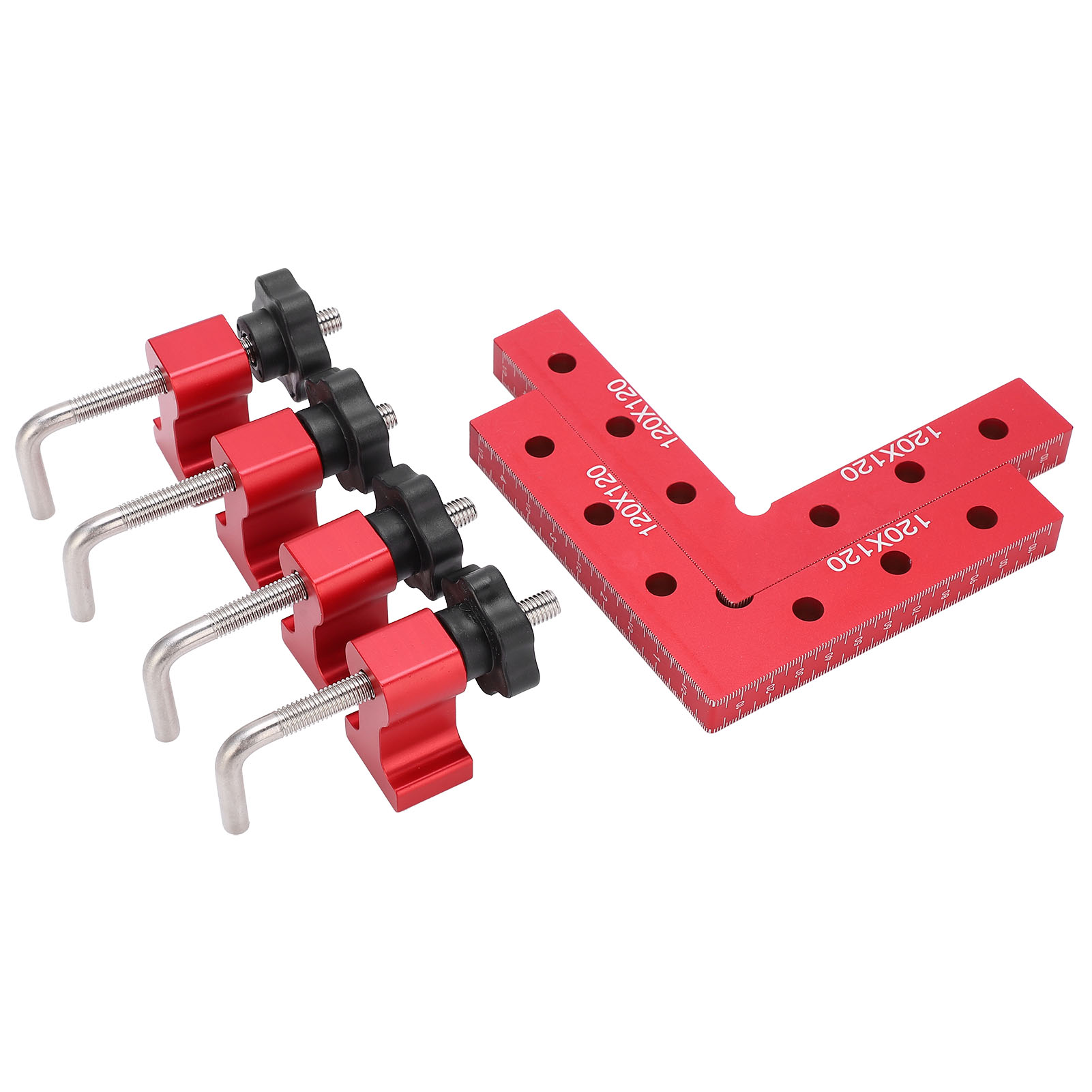 Tischler-spannvorrichtung, Rechtwinklige Klemme, 90°-positionierhilfe Für Holzbearbeitungsplatten, Winkellineal.