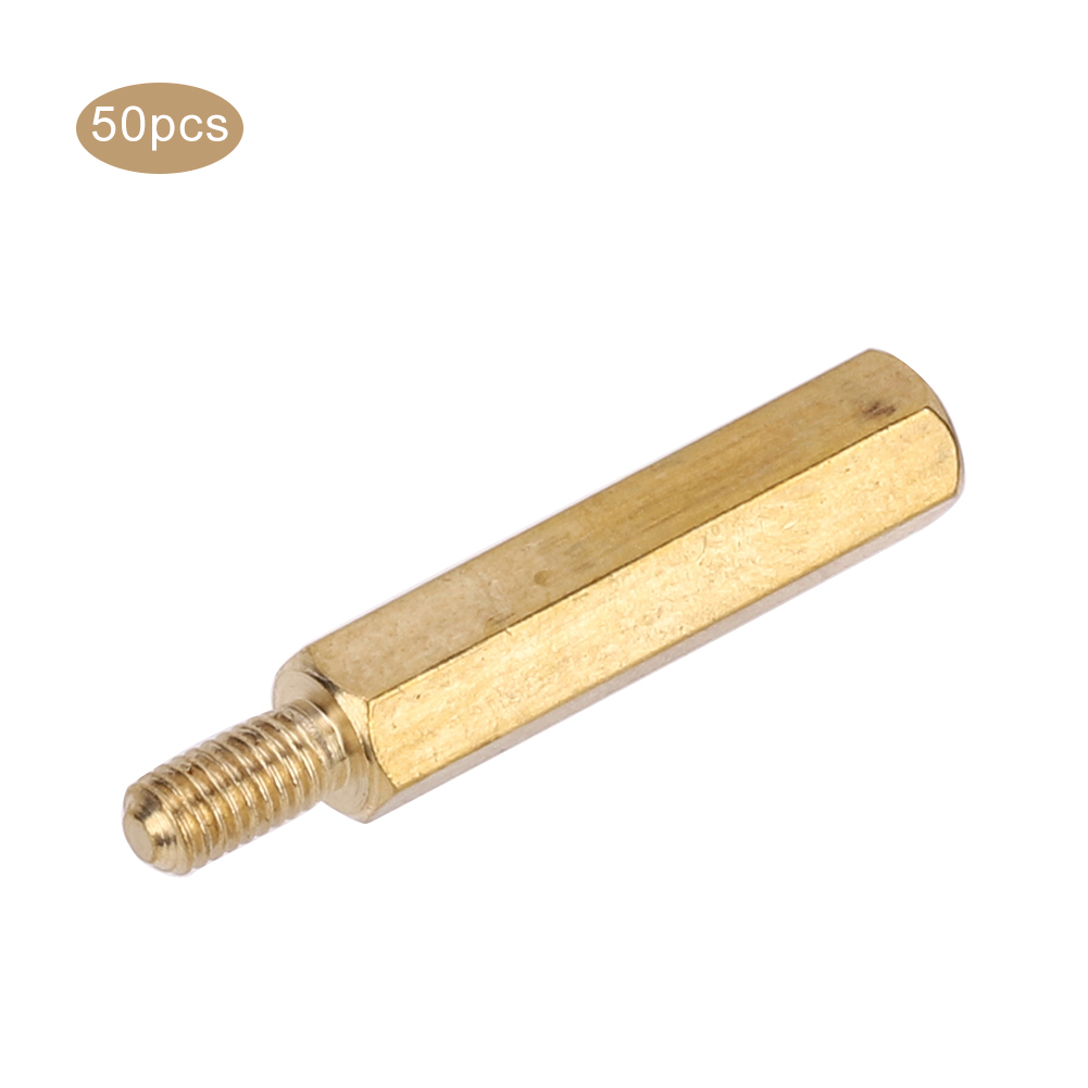 Ersatzset Mit M3-messingverbindern Mit Einseitigem Sechskantkopf Für Leiterplatten (m3 X 20, 50 Stück)