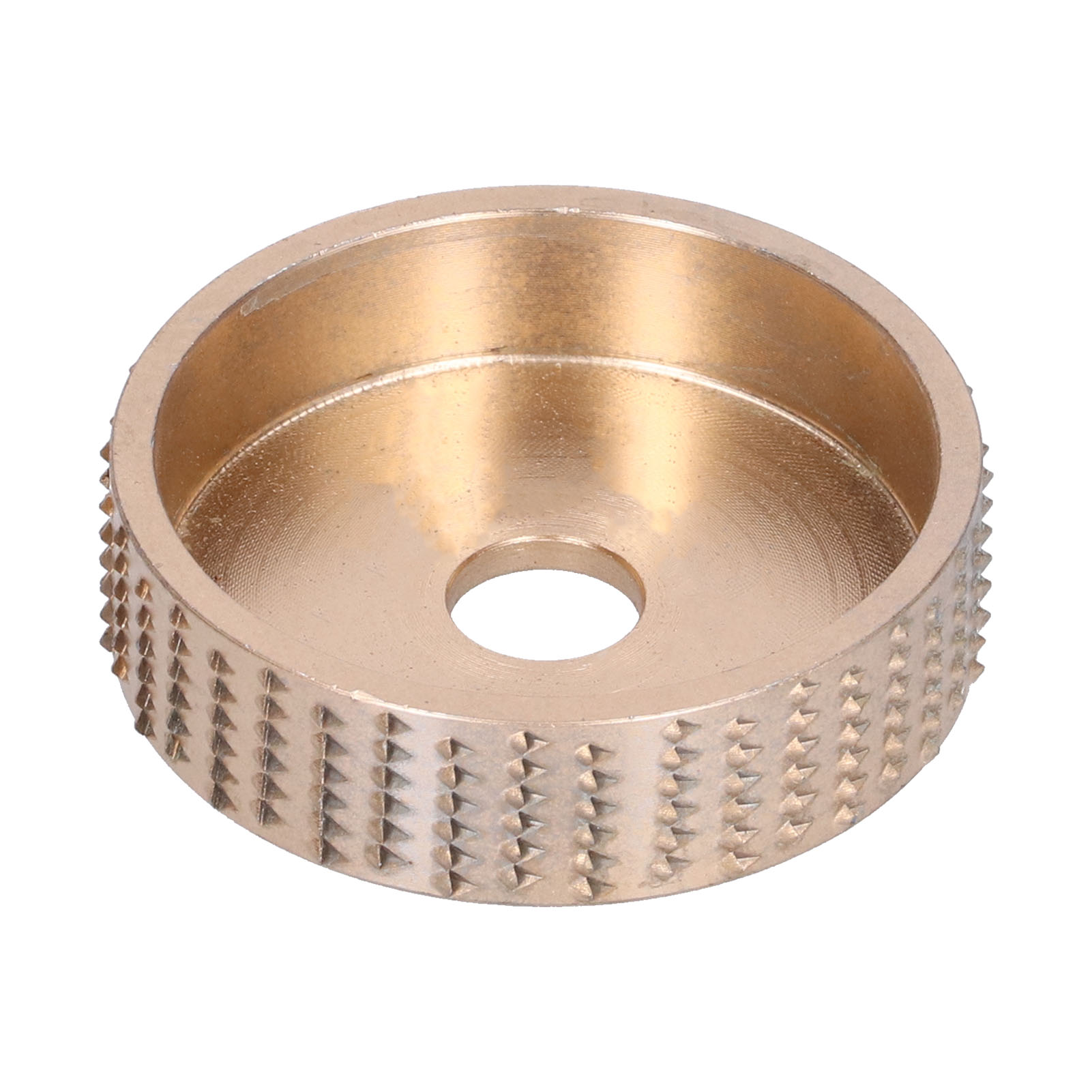 Schleifscheibe Für Holz Und Metall, Ideal Zum Polieren, Schleifen Und Für Holzschnitzereien. Goldfarben.