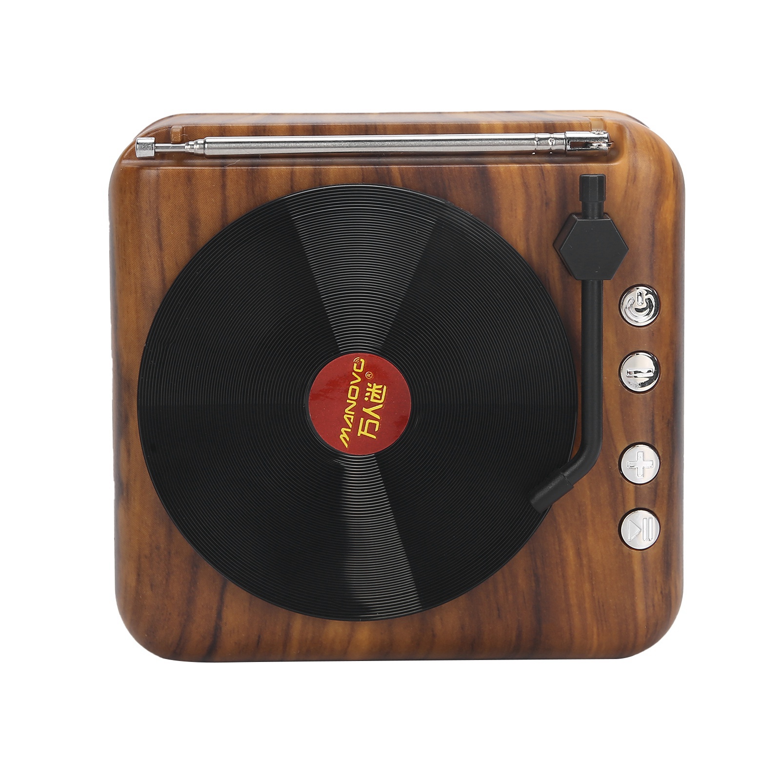 Mini-retro-plattenspieler, Hochauflösender Bluetooth-lautsprecher, Subwoofer, Sprachbox