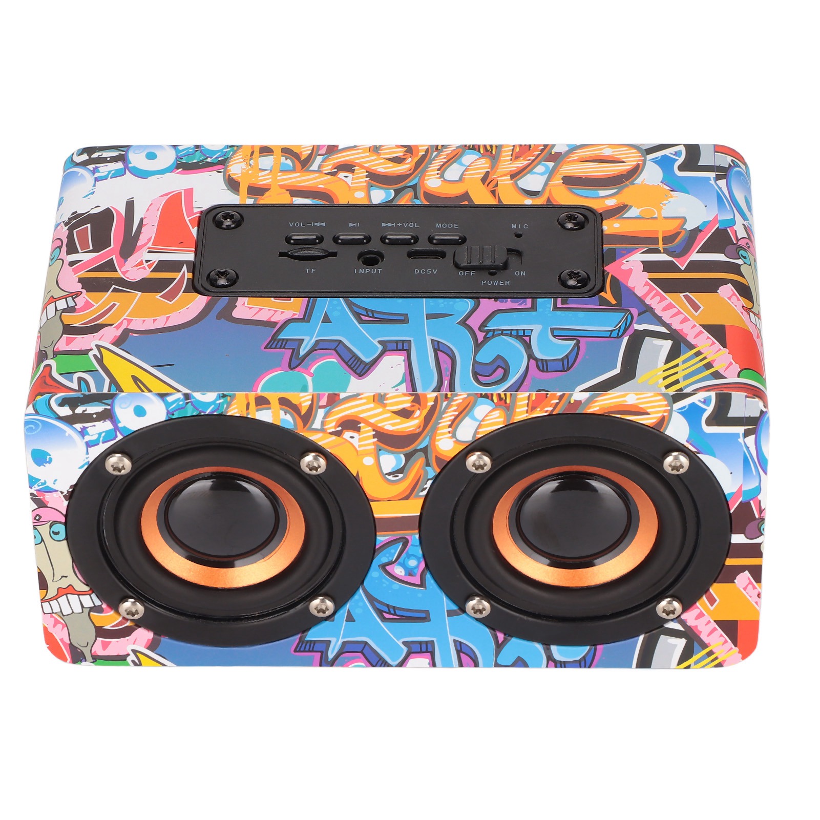 Bluetooth-lautsprecher Mit Kraftvollem Bass, Usb-aufladbar, Kompatibel Mit Speicherkarten, Mp3-playern Und Aux-eingang. Kabelloser Lautsprecher Für Partys Zu Hause. Farbenfroh.