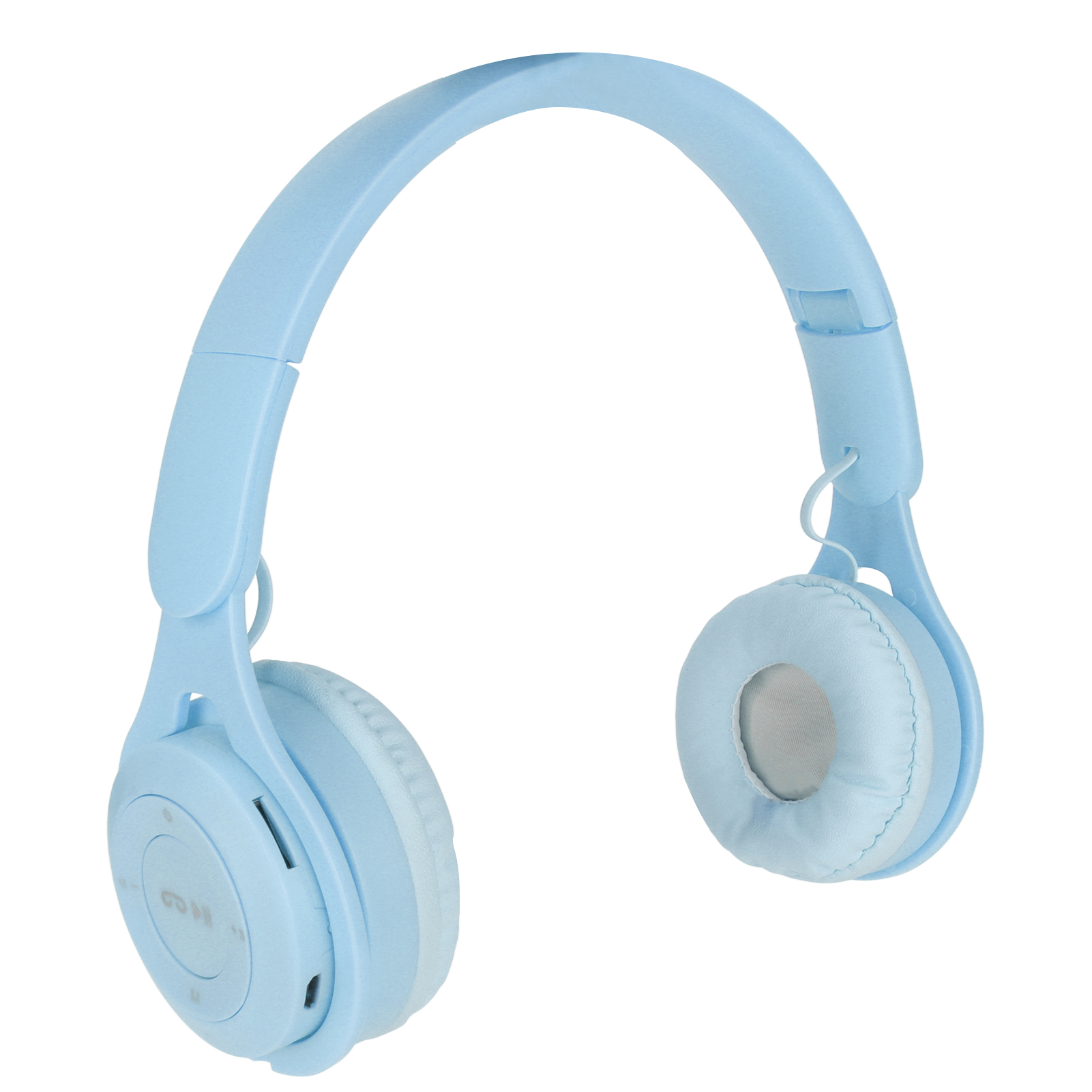Y08 Macaron Kinderkopfhörer, Stylisch, Stereo, Faltbar, Mit Klinkenstecker, Bluetooth, Blau