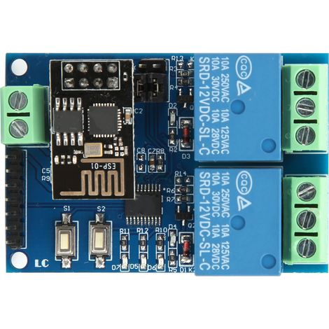 Bidirektionales Wlan-relaismodul Für Android-mobilanwendungen, 12-v-funkfernsteuerungsschalter Esp8266